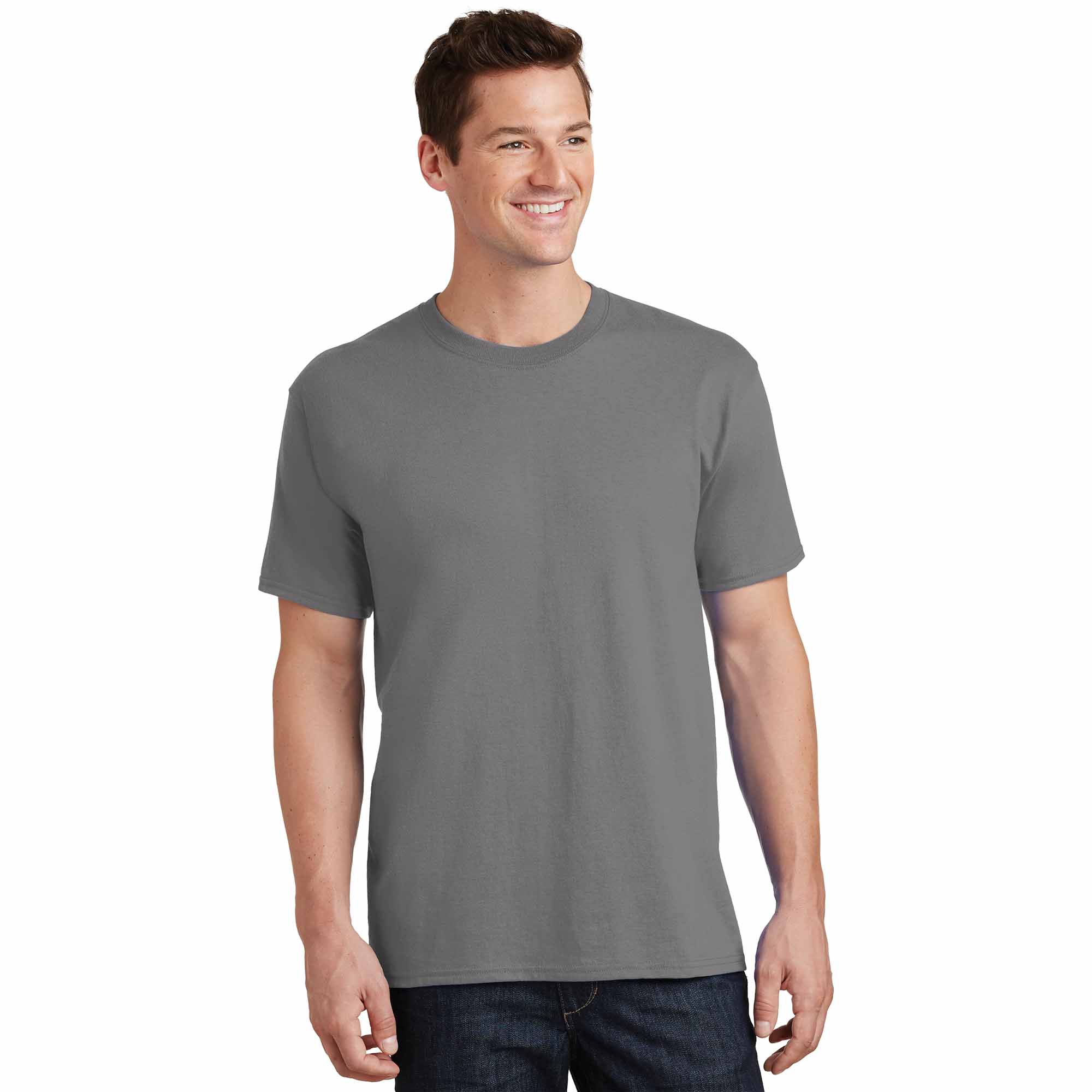 Port & Company PC54 Core Cotton Tee - Medium Grey | Full Source
