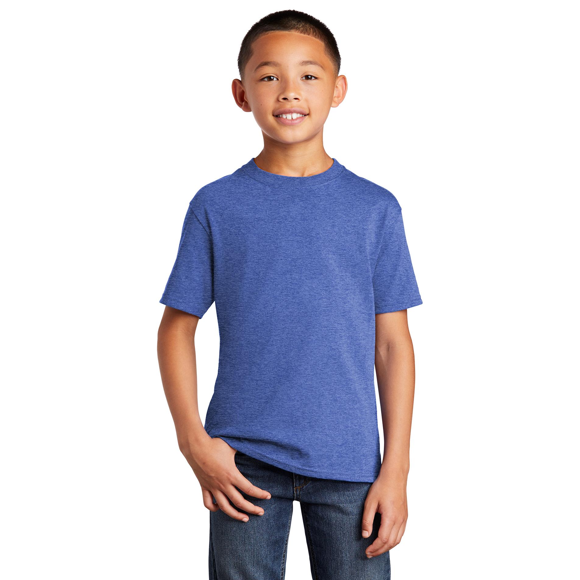 Port & Company PC54Y Youth Core Cotton Tee - Heather Royal | Full Source