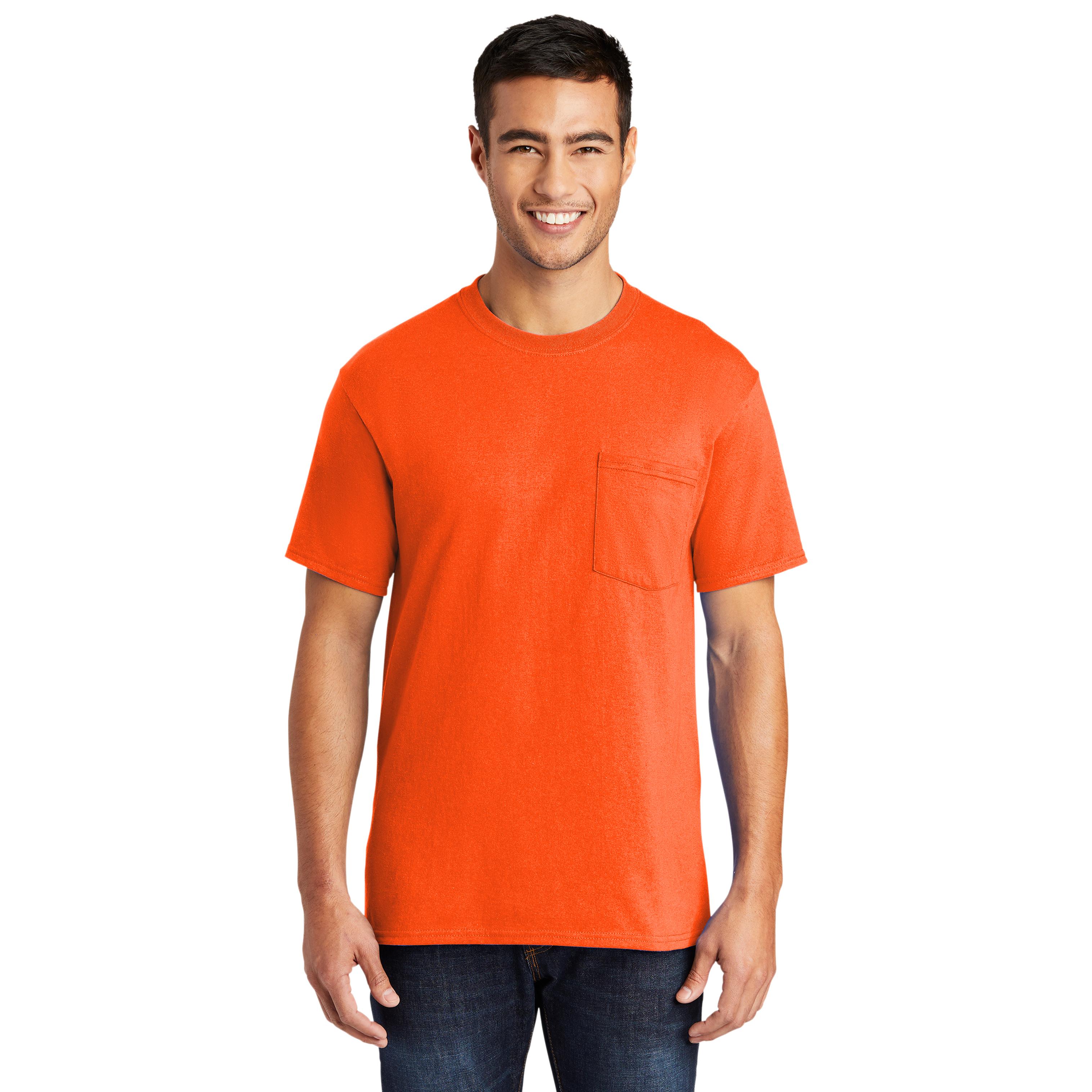 Team Realtree mens T-shirt hunter Orange black logo safety short sleeve L Large 