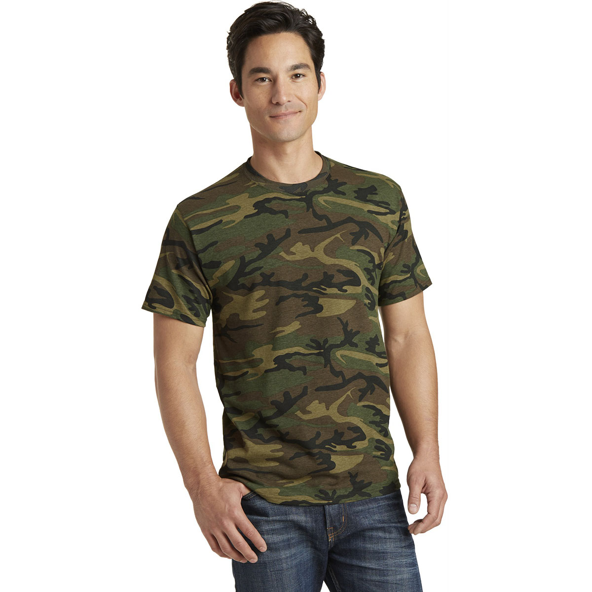 Adult Camouflage T.Shirt With NYC Screen Print