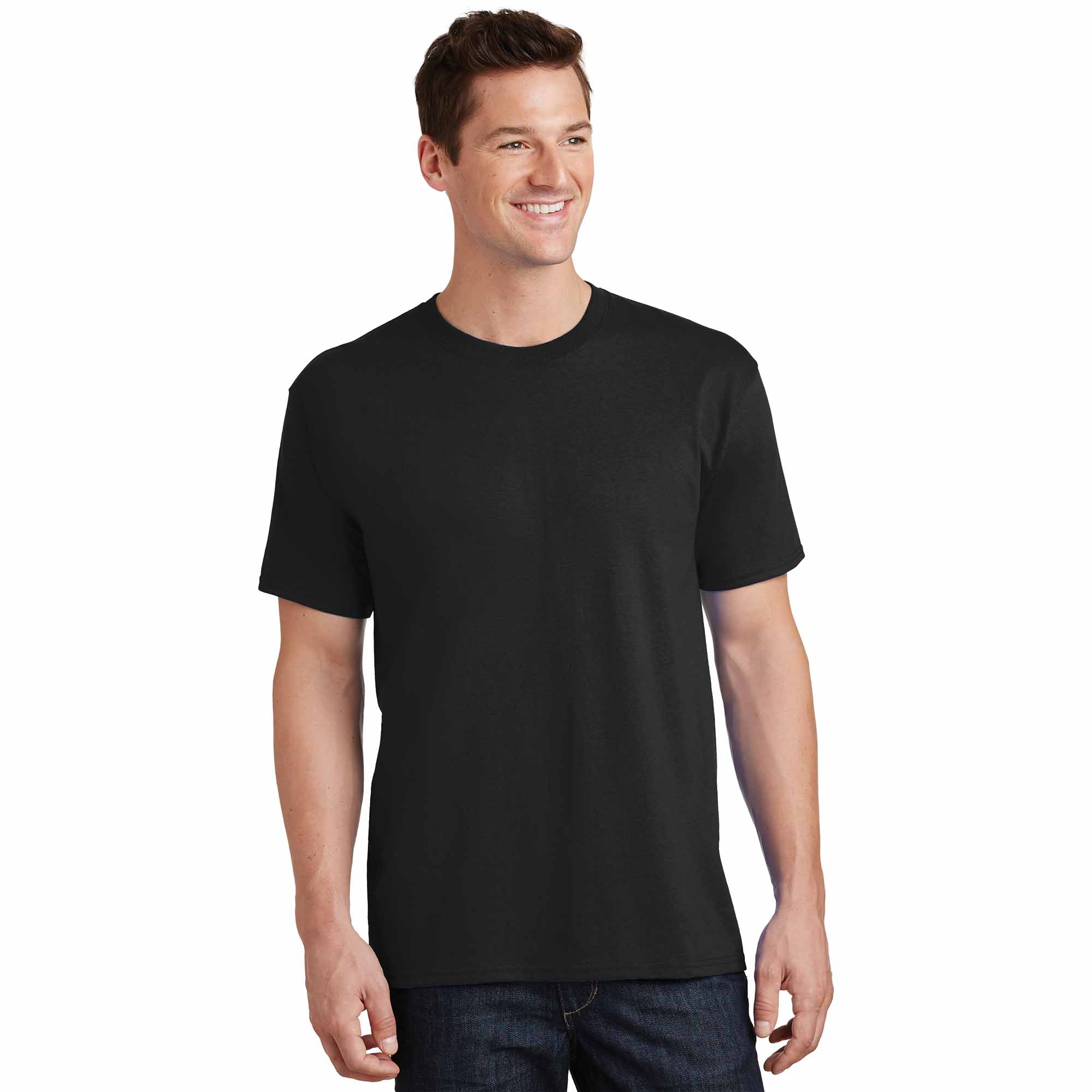 Port & Company PC54 Core Cotton Tee - Jet Black | Full Source