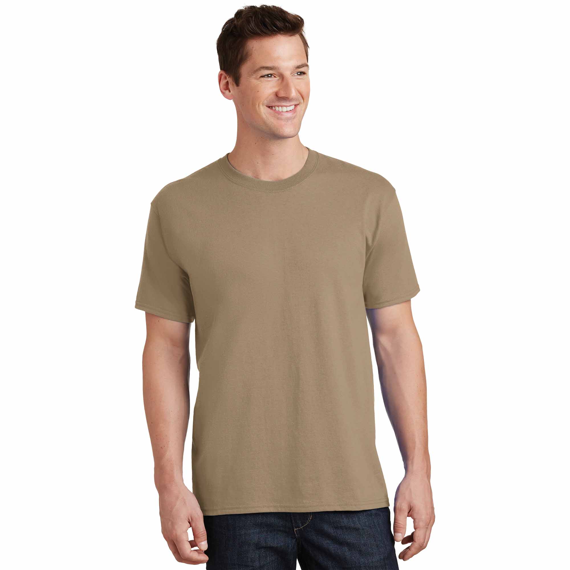Port & Company PC54 Core Cotton Tee - Sand | Full Source