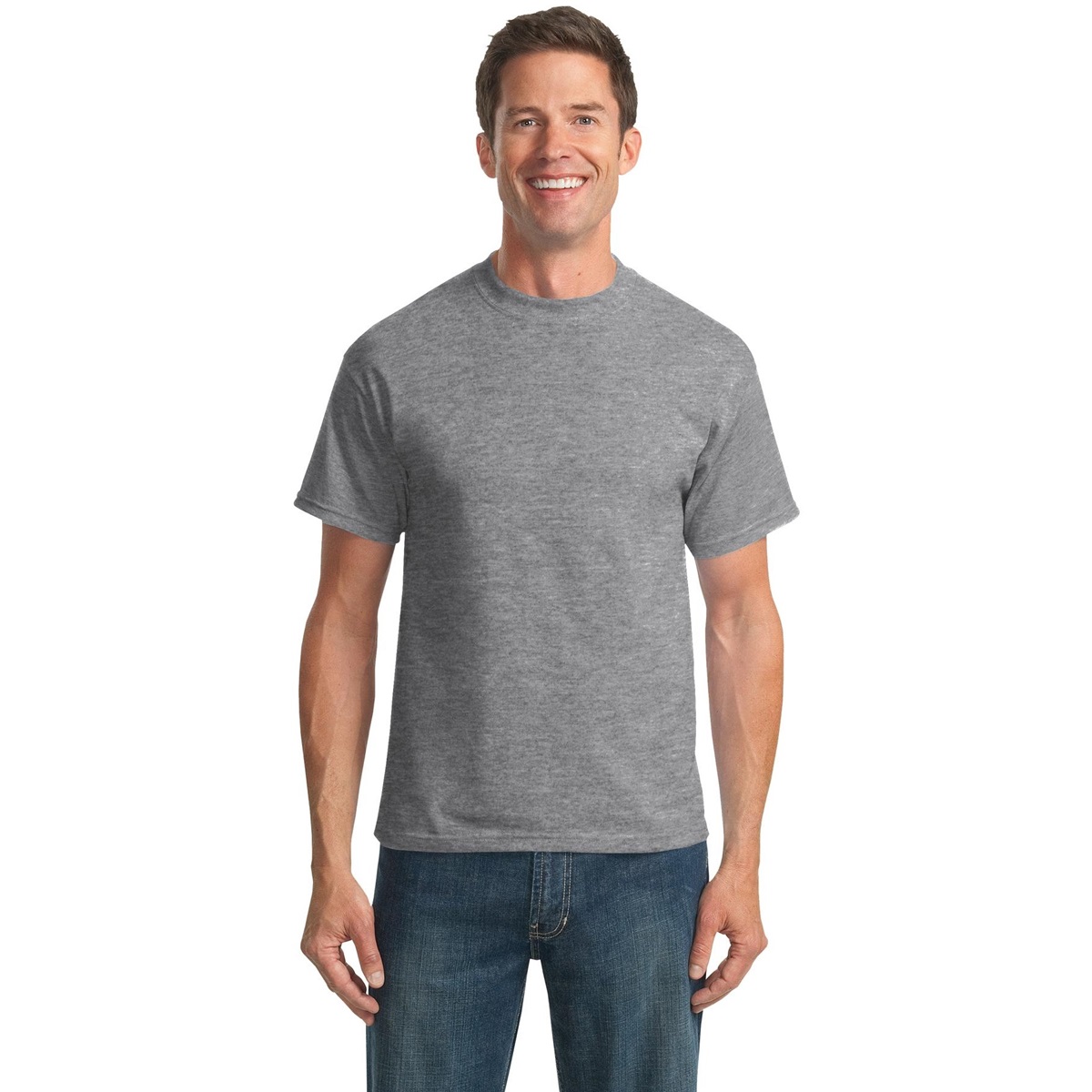 Port & Company PC55 50/50 Cotton/Poly TShirt Athletic Heather