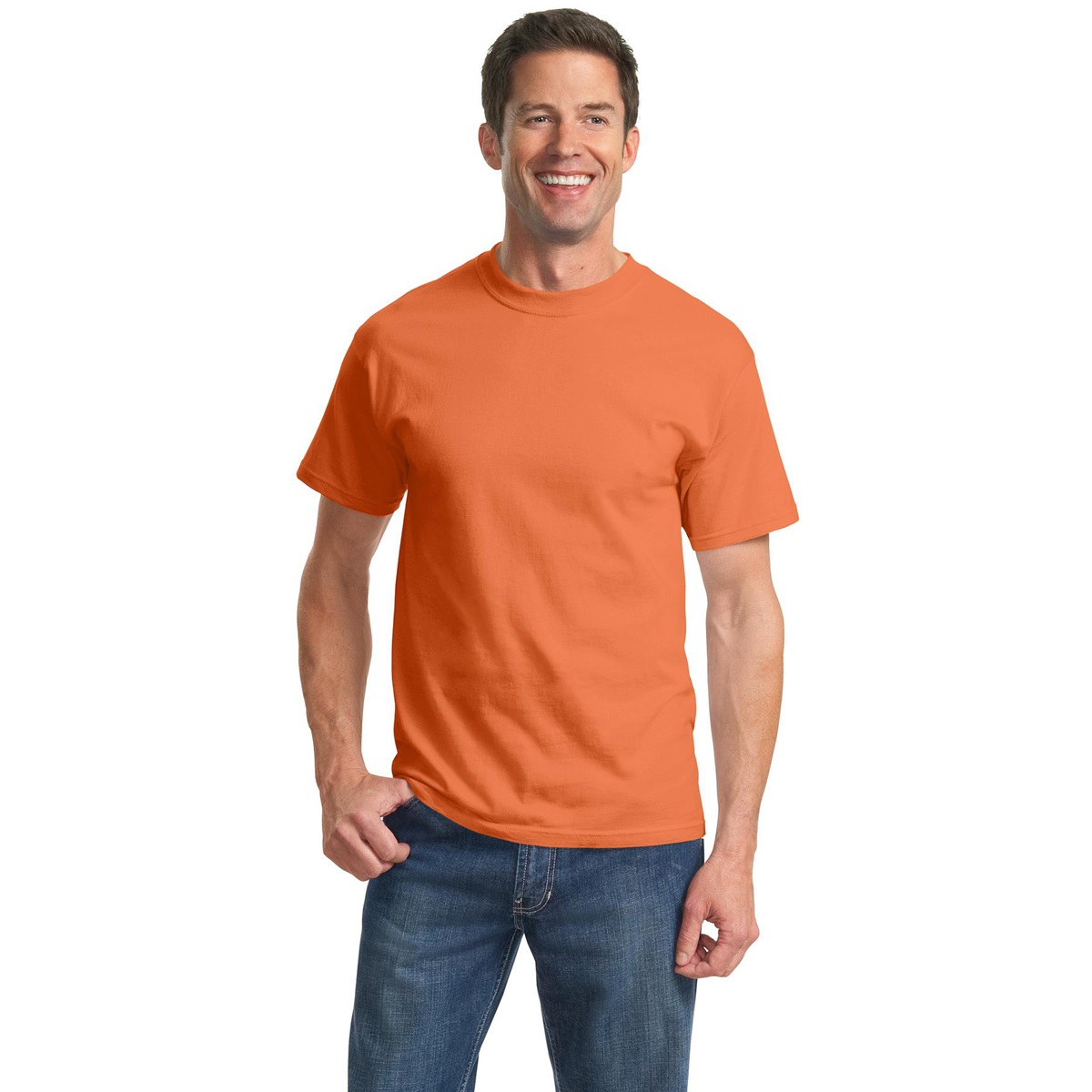 Port & Company PC61 Essential T-Shirt - Orange Sherbet | FullSource.com