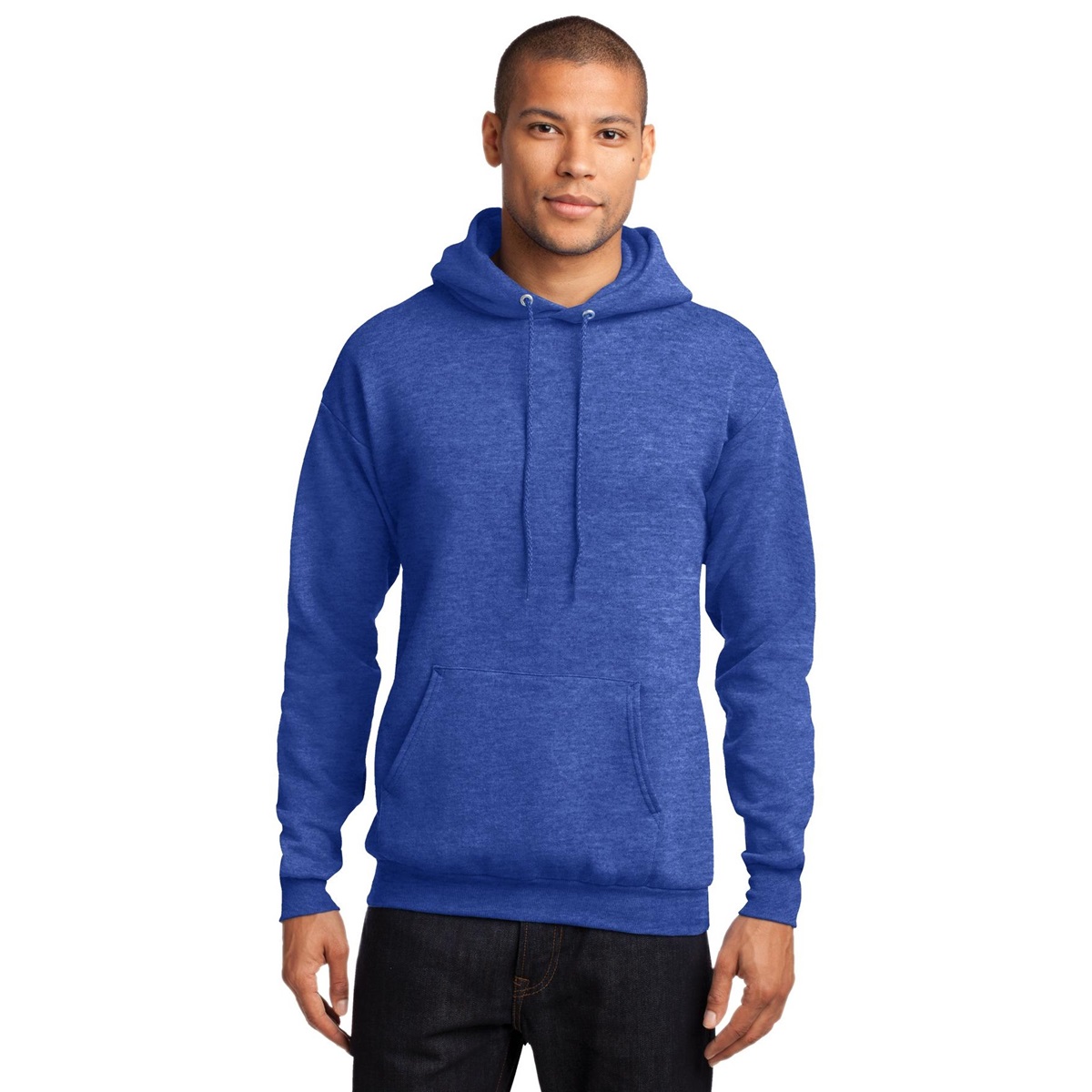 heather royal blue sweatshirt