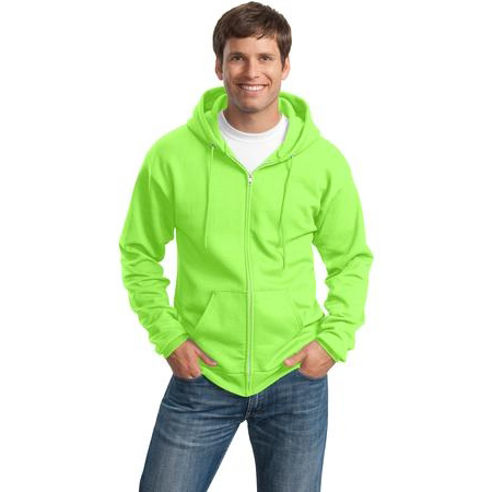 green zip sweatshirt