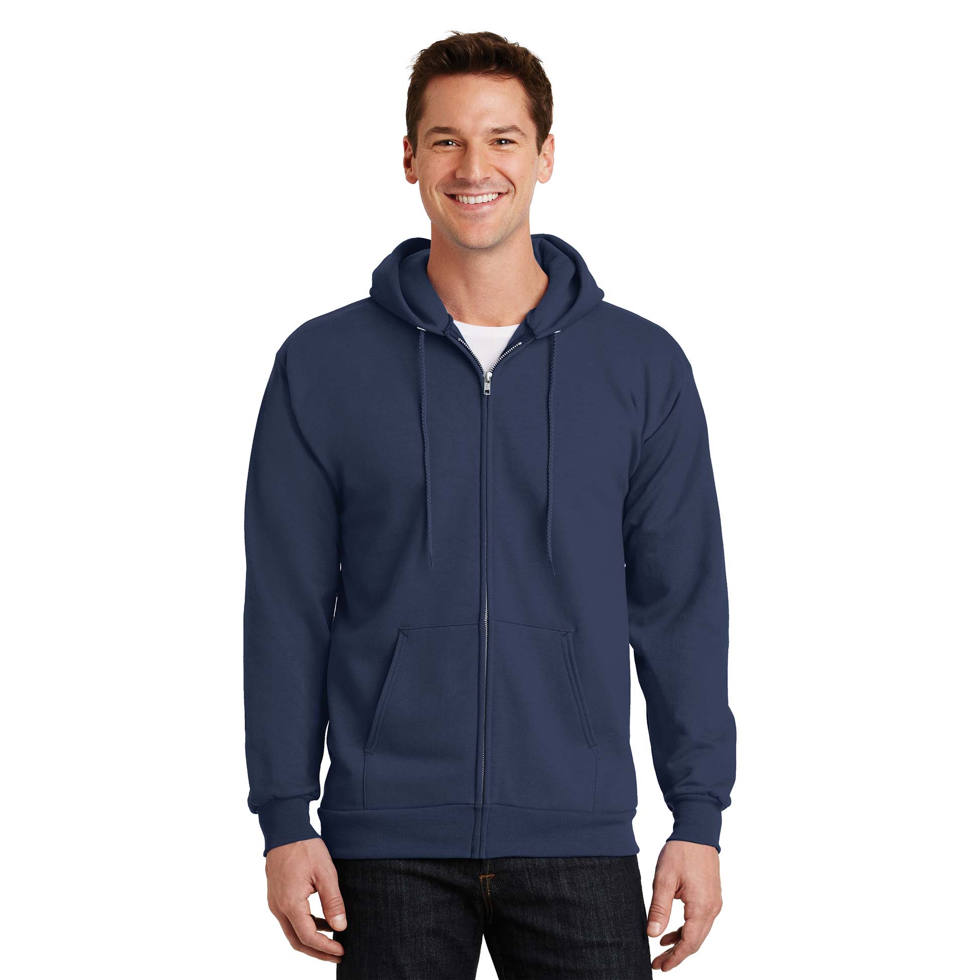 Port & Company PC90ZHT Tall Essential Fleece Full-Zip Hooded