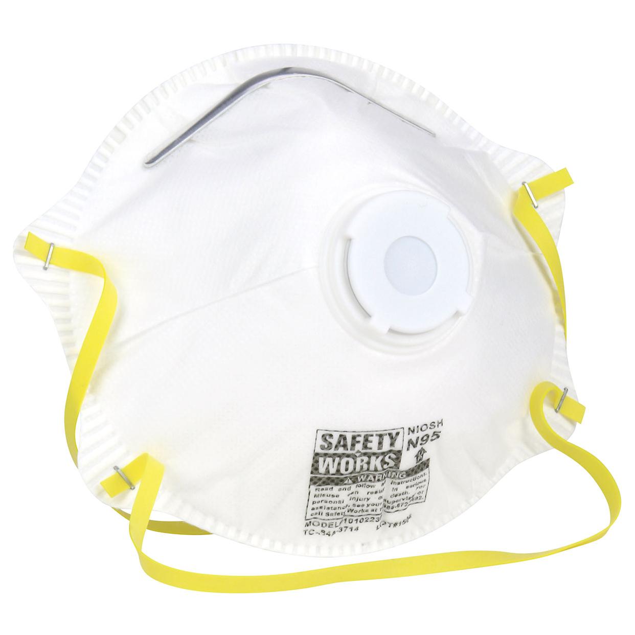 safety works 10-pack n95 exhalation valve mask safety works 10-pack n95 exhalation valve mask