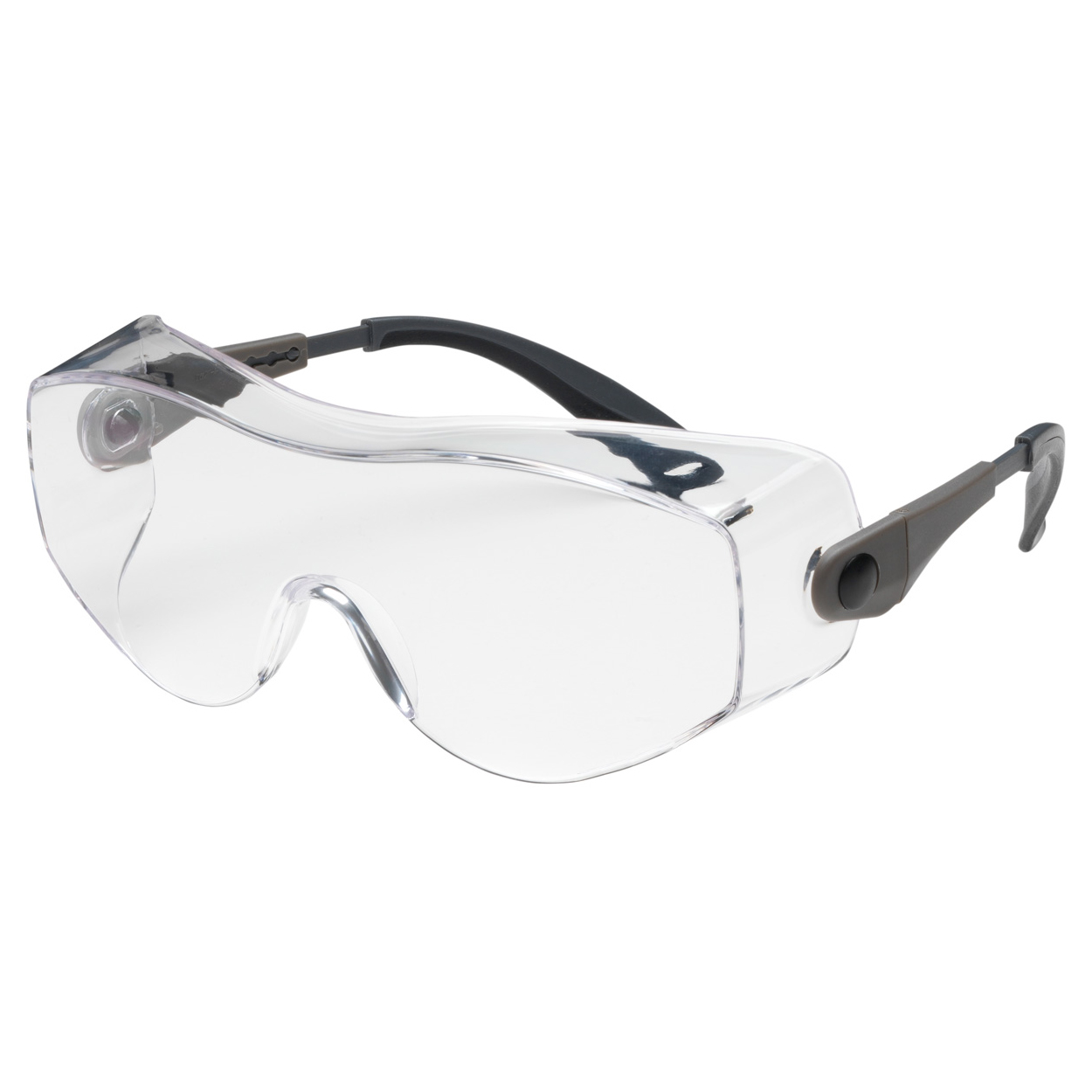Gray Lens 12 Pair ZENON Z28 OTG Rimless Safety Glasses Anti-Scratch Protection 