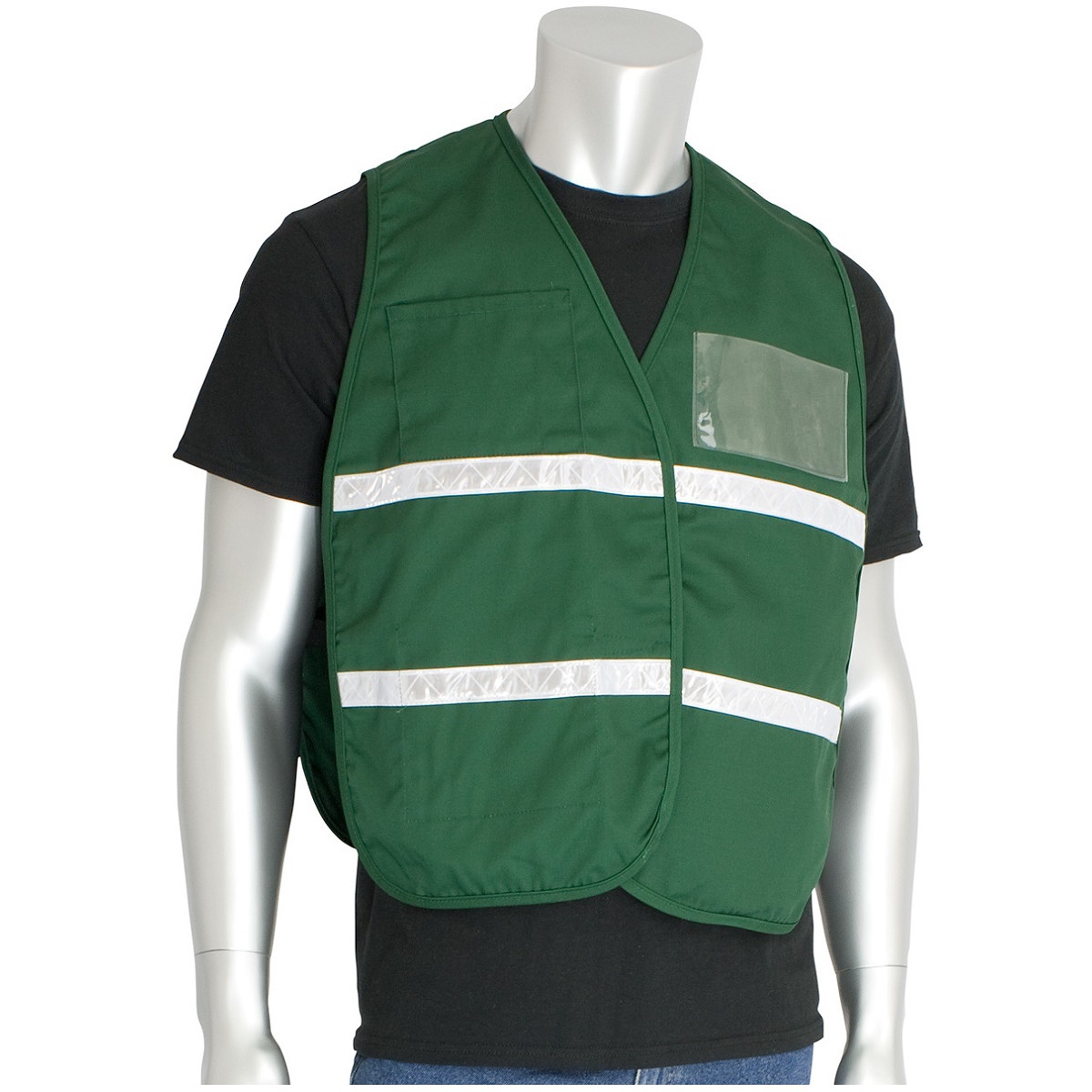 Pip Vests PIP 300-2514 Cotton/Polyester Non-ANSI Incident Command Vest - Forest ...