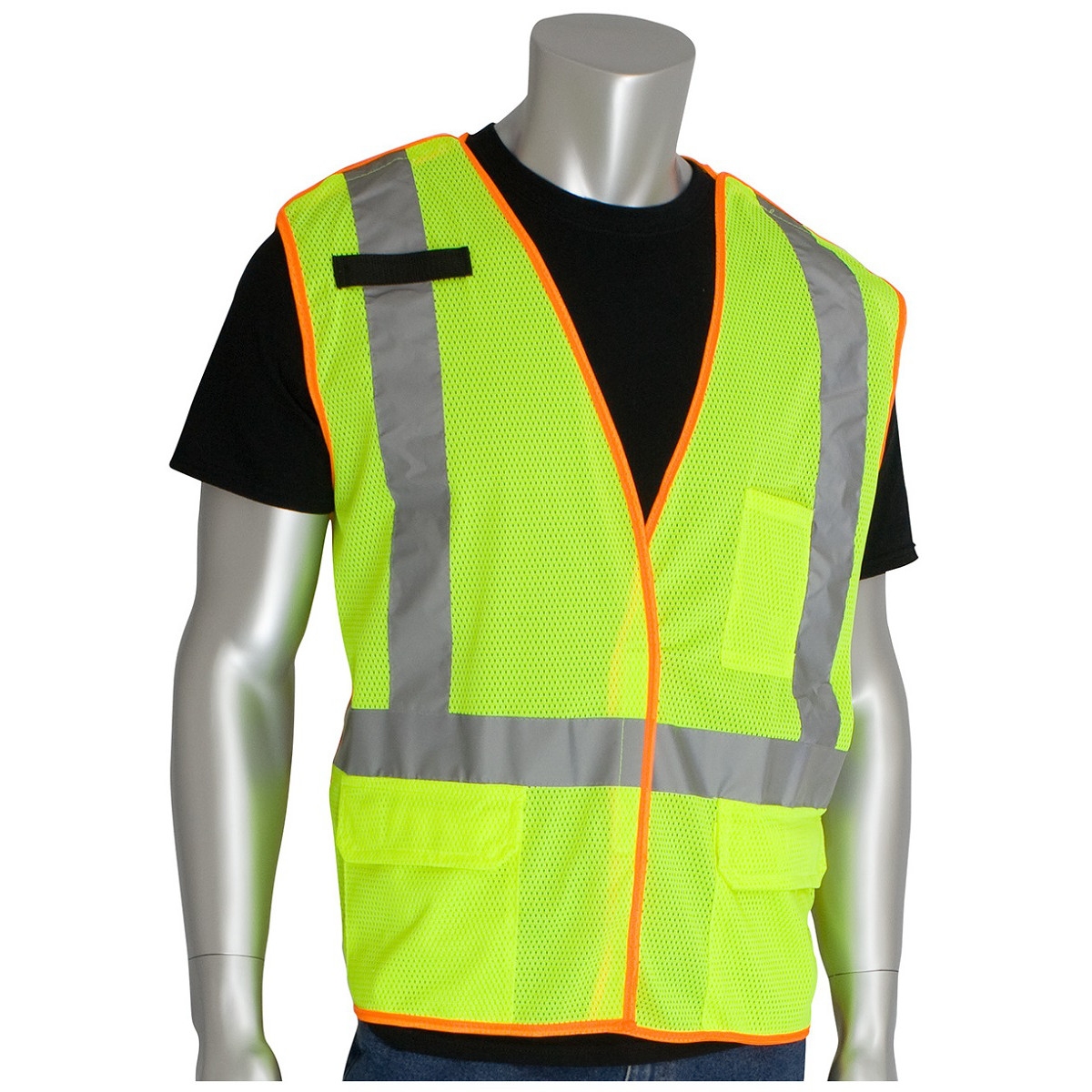 PIP 302-0210 Type R Class 2 X-Back Breakaway Mesh Safety Vest - Yellow ...