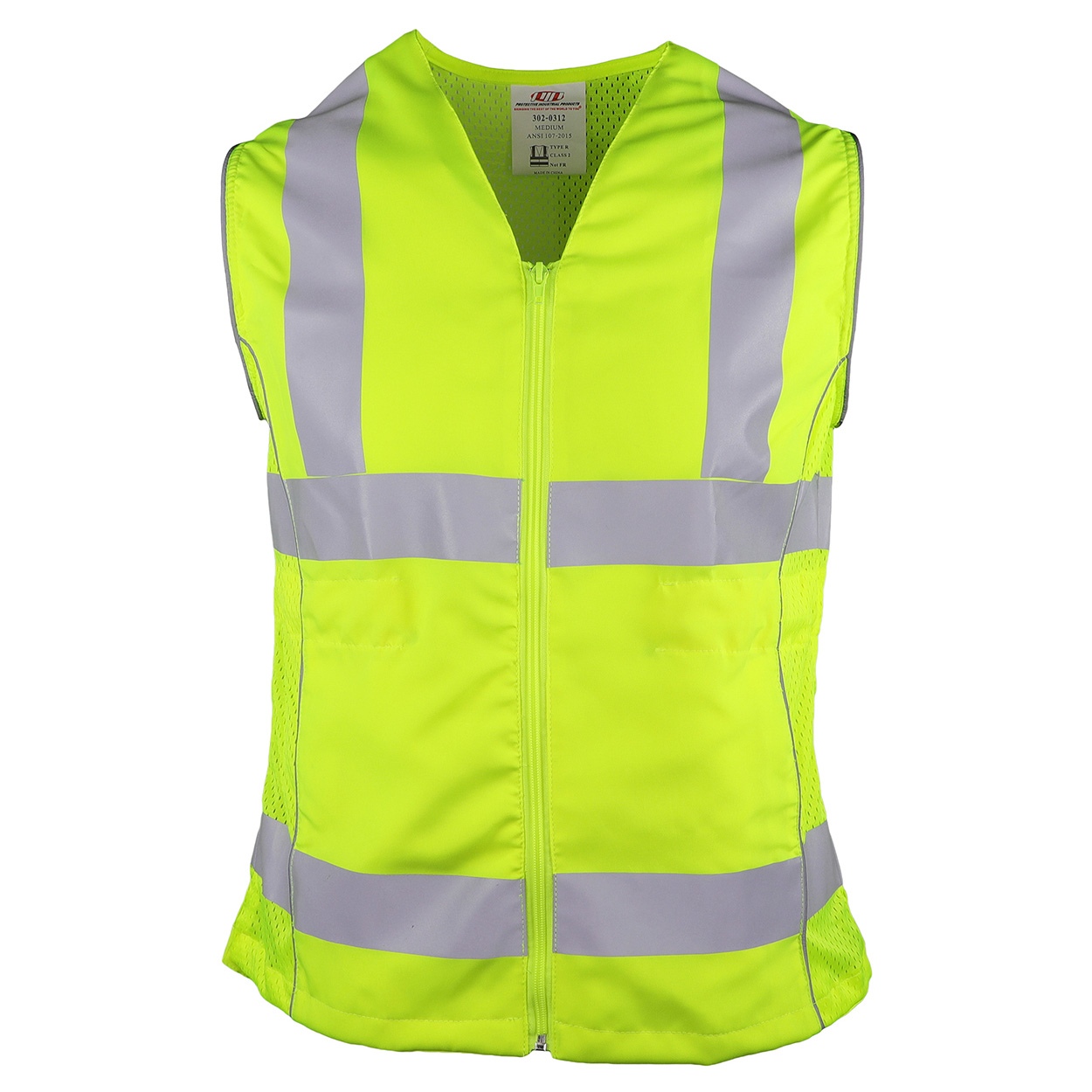 PIP 302-0312 Type R Class Women's Solid Front Contoured Safety Vest  Full Source