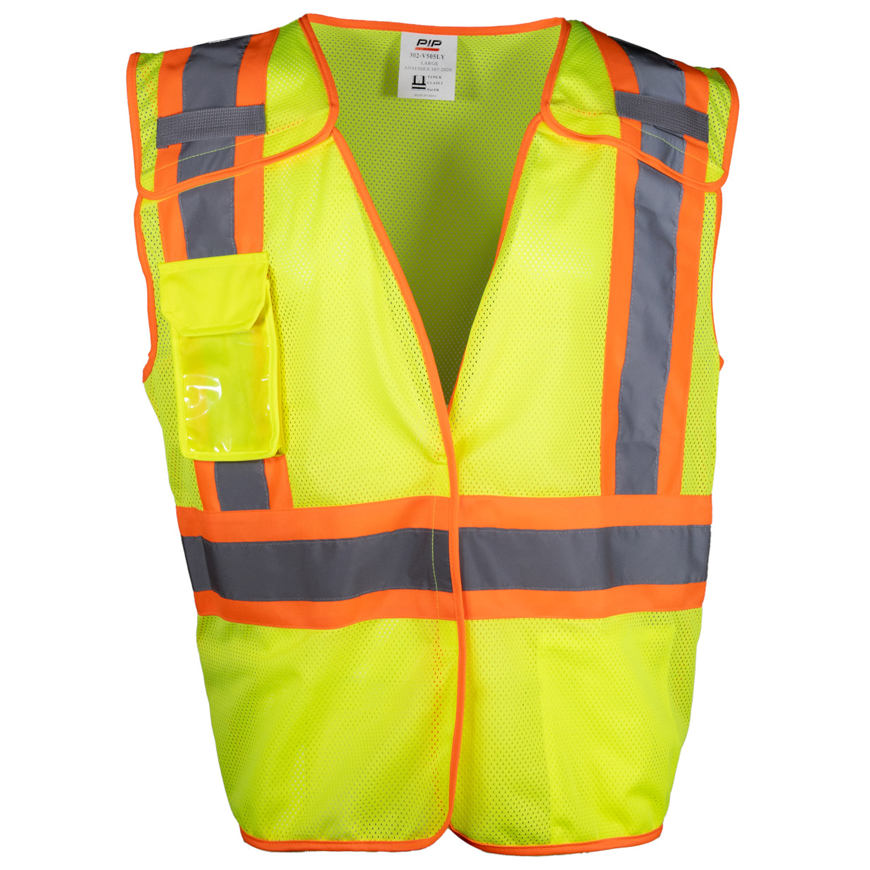 PIP 303-V505 Type R Class 2 Breakaway Two-Tone Mesh Safety Vest ...