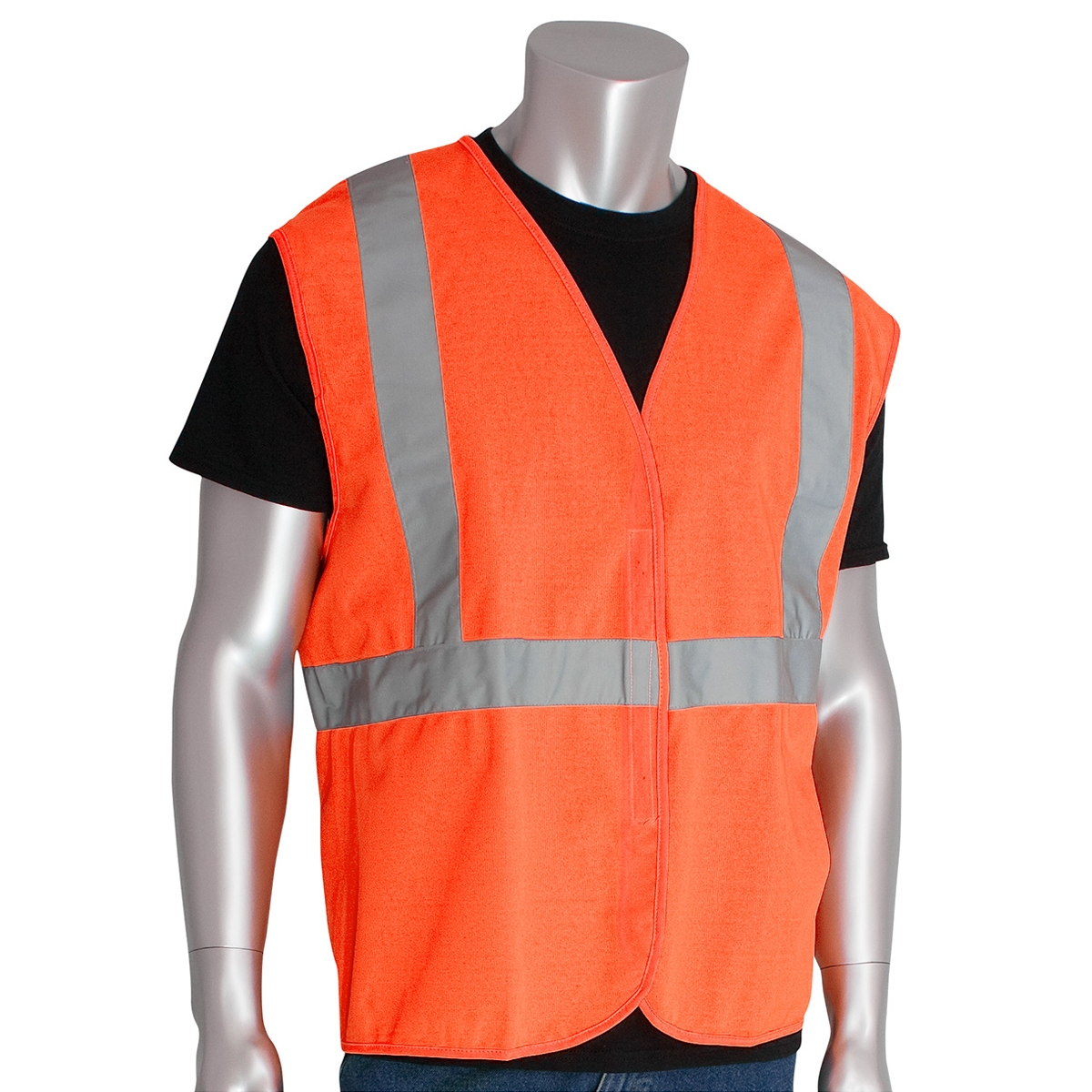 PIP 302-WCENG Economy Type R Class 2 Solid Safety Vest - Orange | Full ...