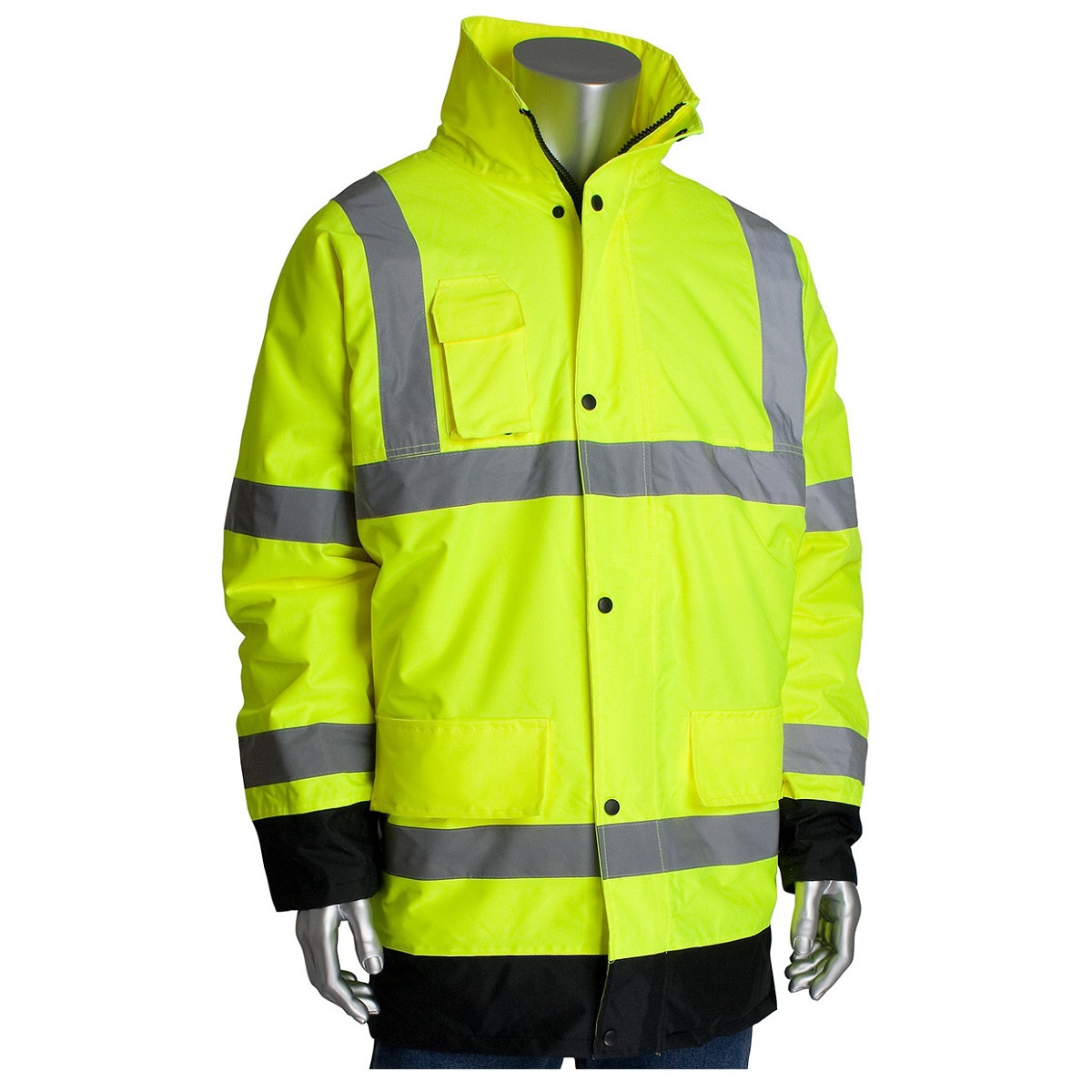 PIP 343-1755 Type R Class 3 Value Insulated Winter Coat - Yellow/Lime ...