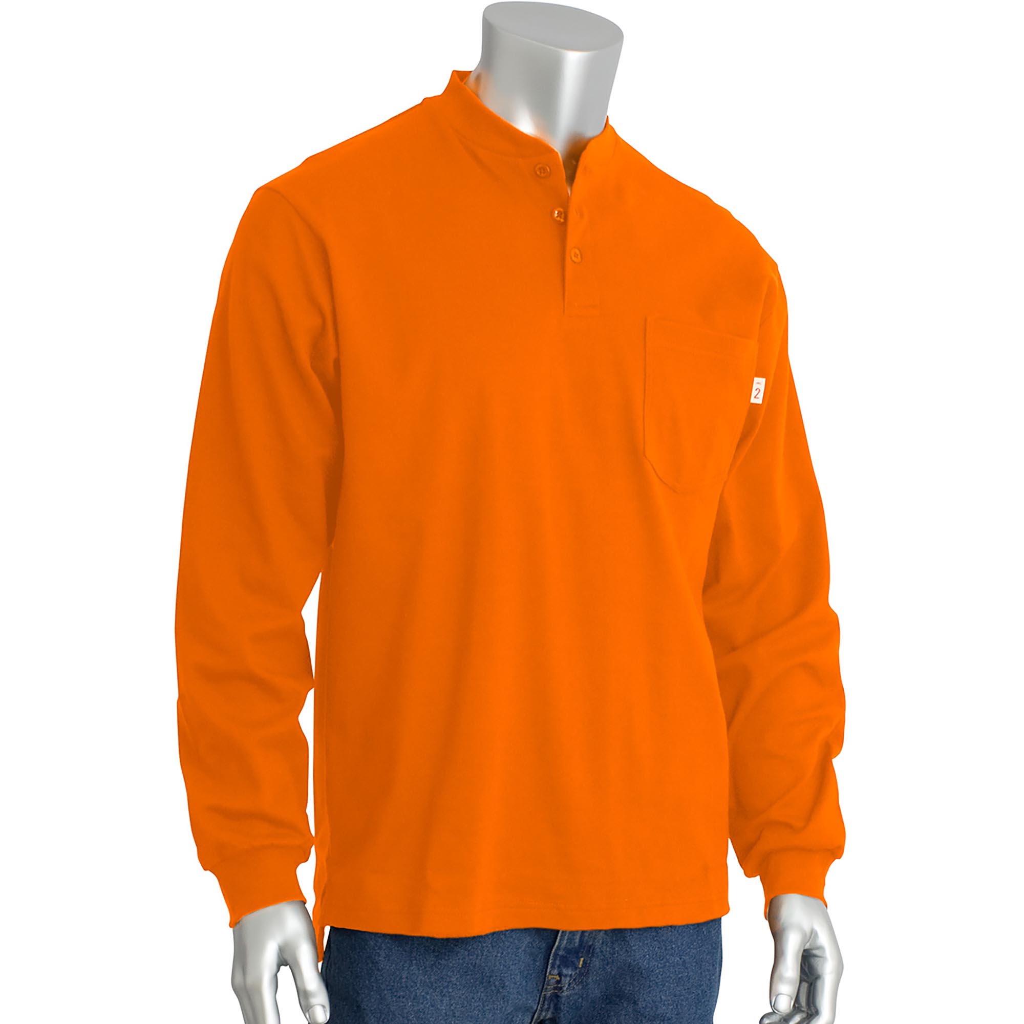 PIP 385-FRHN AR/FR Dual Certified Long Sleeve Henley Shirt - 10.6 cal ...
