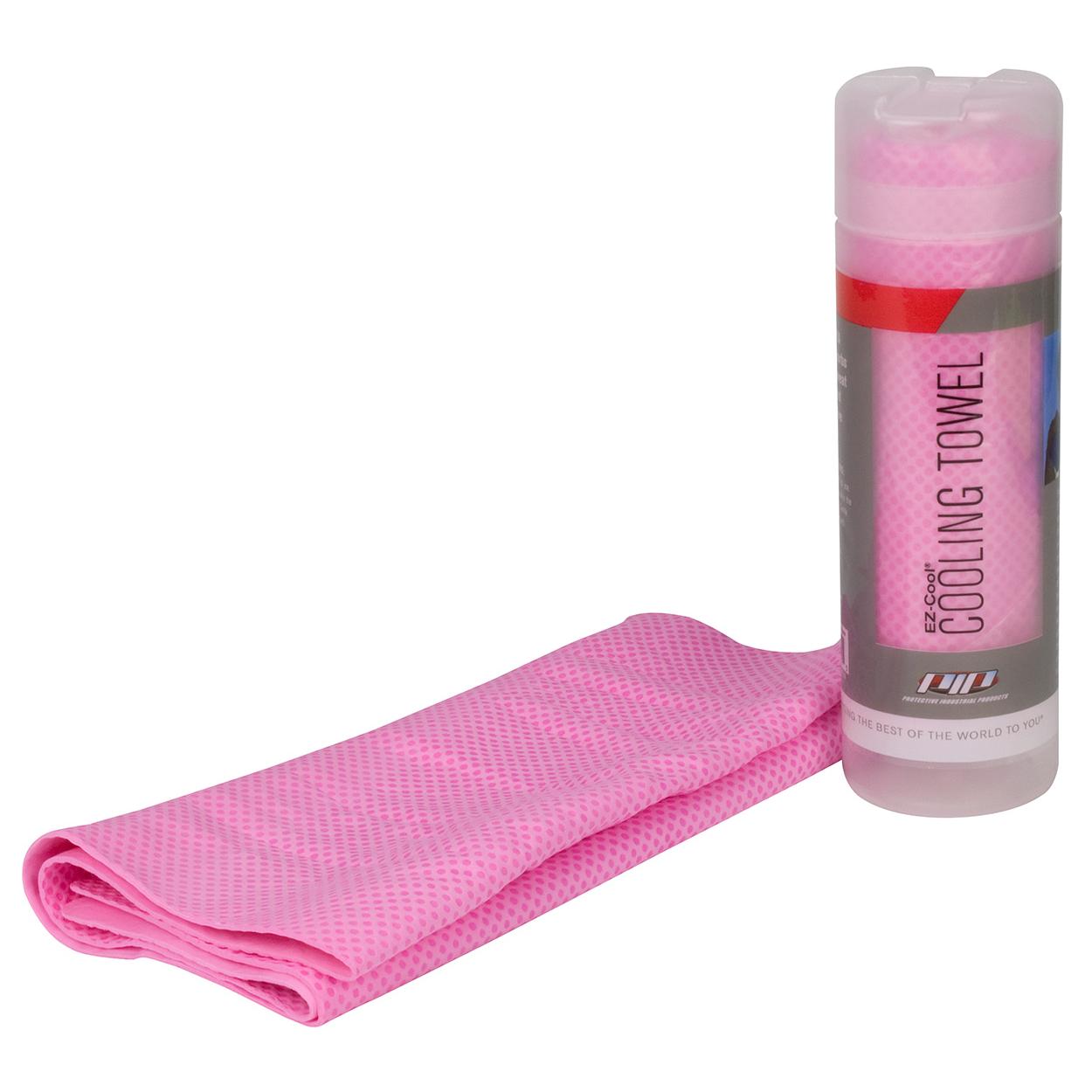 pink cooling towel