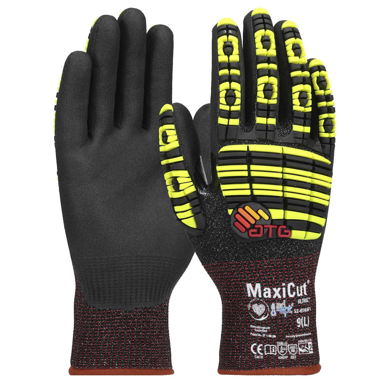 キ*ル様 サンダーマックス　309-562 PIP 52-6745FI MaxiCut Ultra Seamless Knit Gloves - A6 ANSI Cut