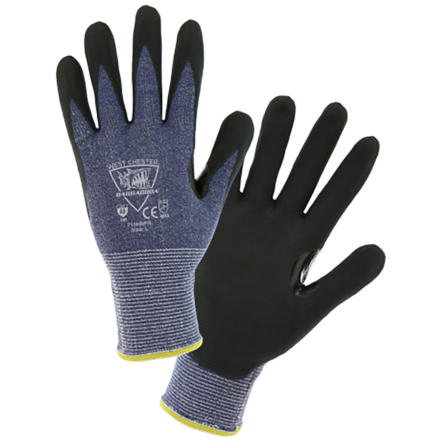 PIP 715HNFR Barracuda Seamless Knit HPPE Blended Gloves - Nitrile ...