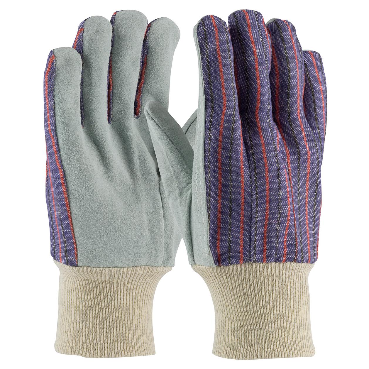 皮膚 クラウディア・ベンティーン PIP 86-4104 Regular Grade Cowhide Leather Palm Gloves with Fabric