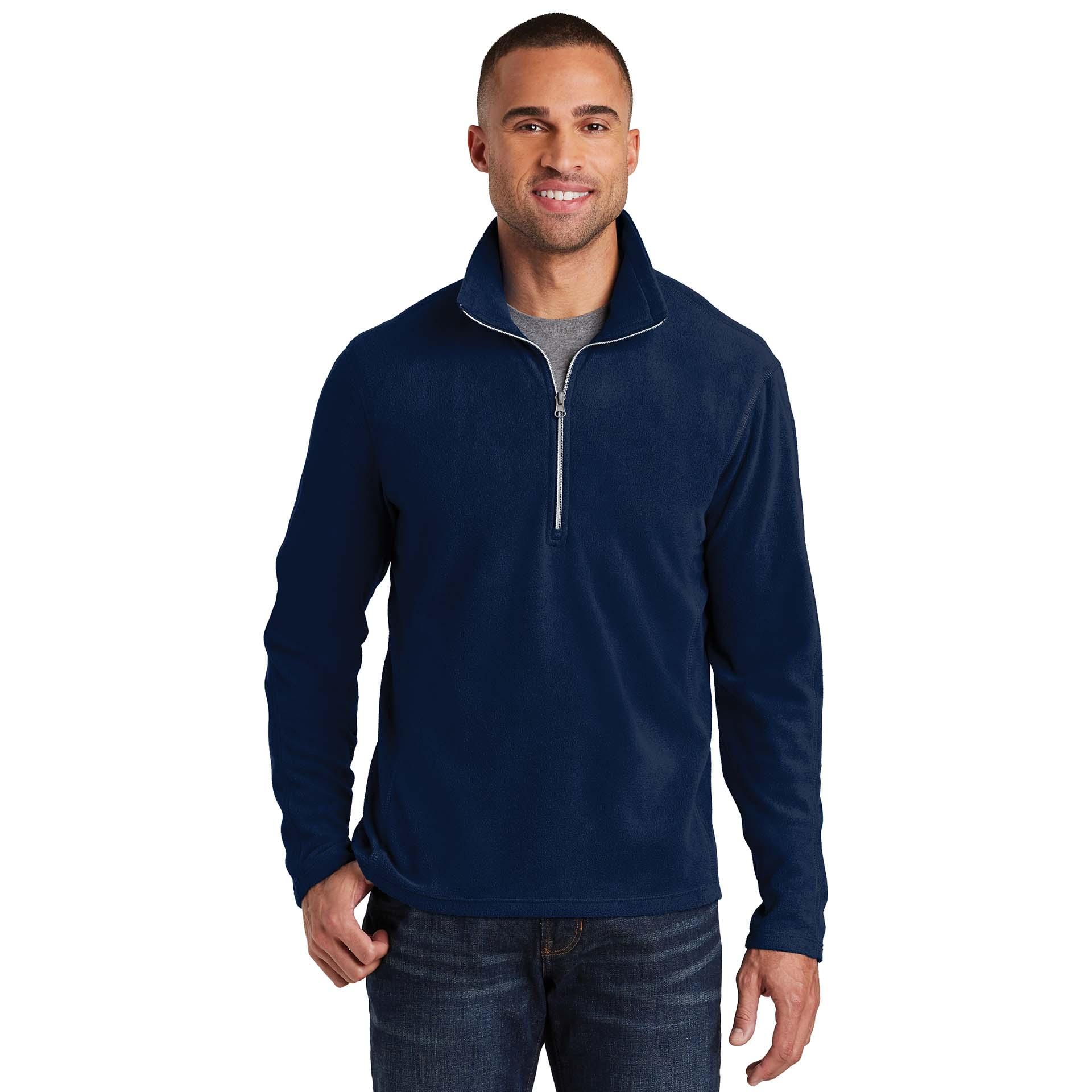 Port Authority F224 Microfleece 1/2-Zip Pullover - True Navy