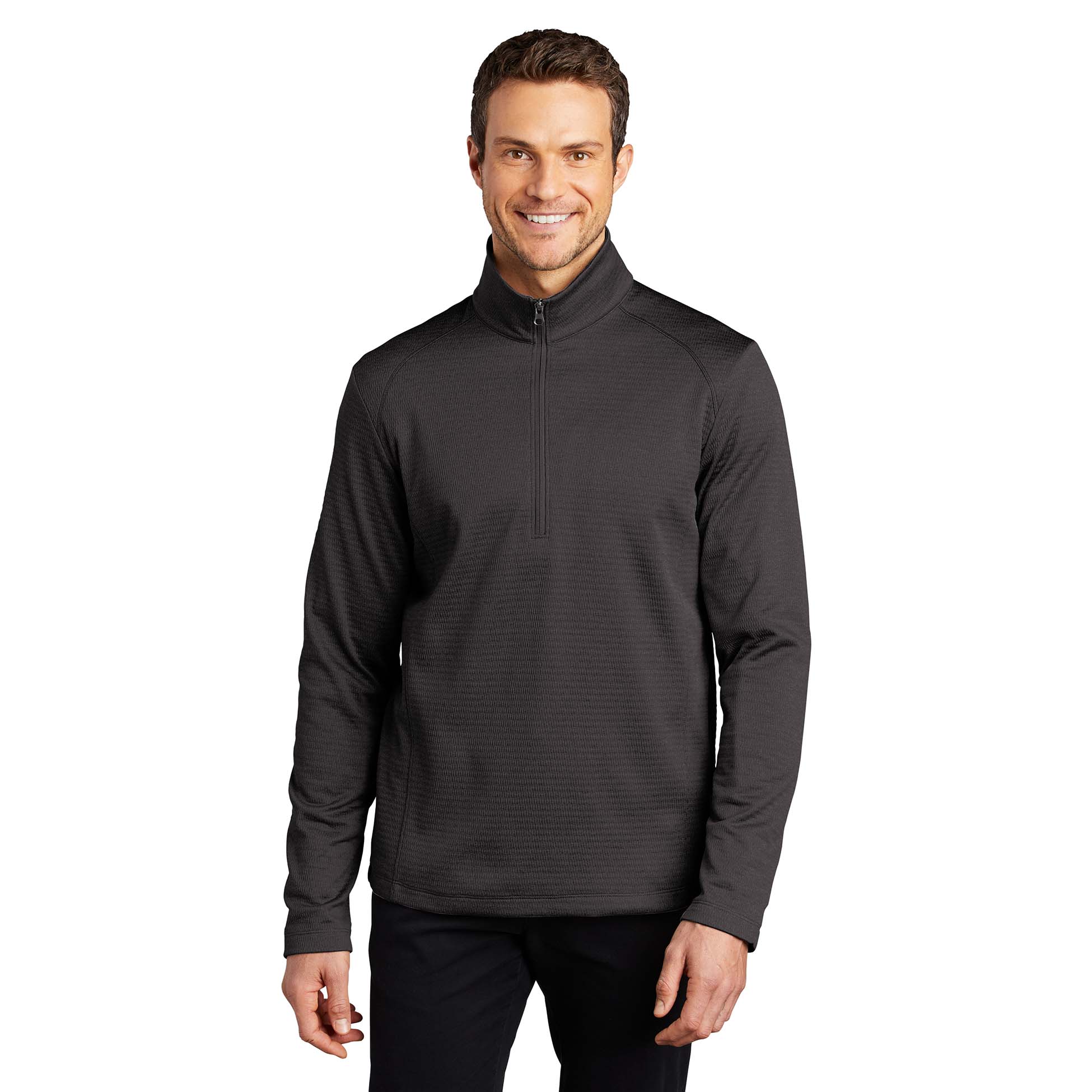Port Authority F248 Diamond Heather Fleece 1/4-Zip Pullover