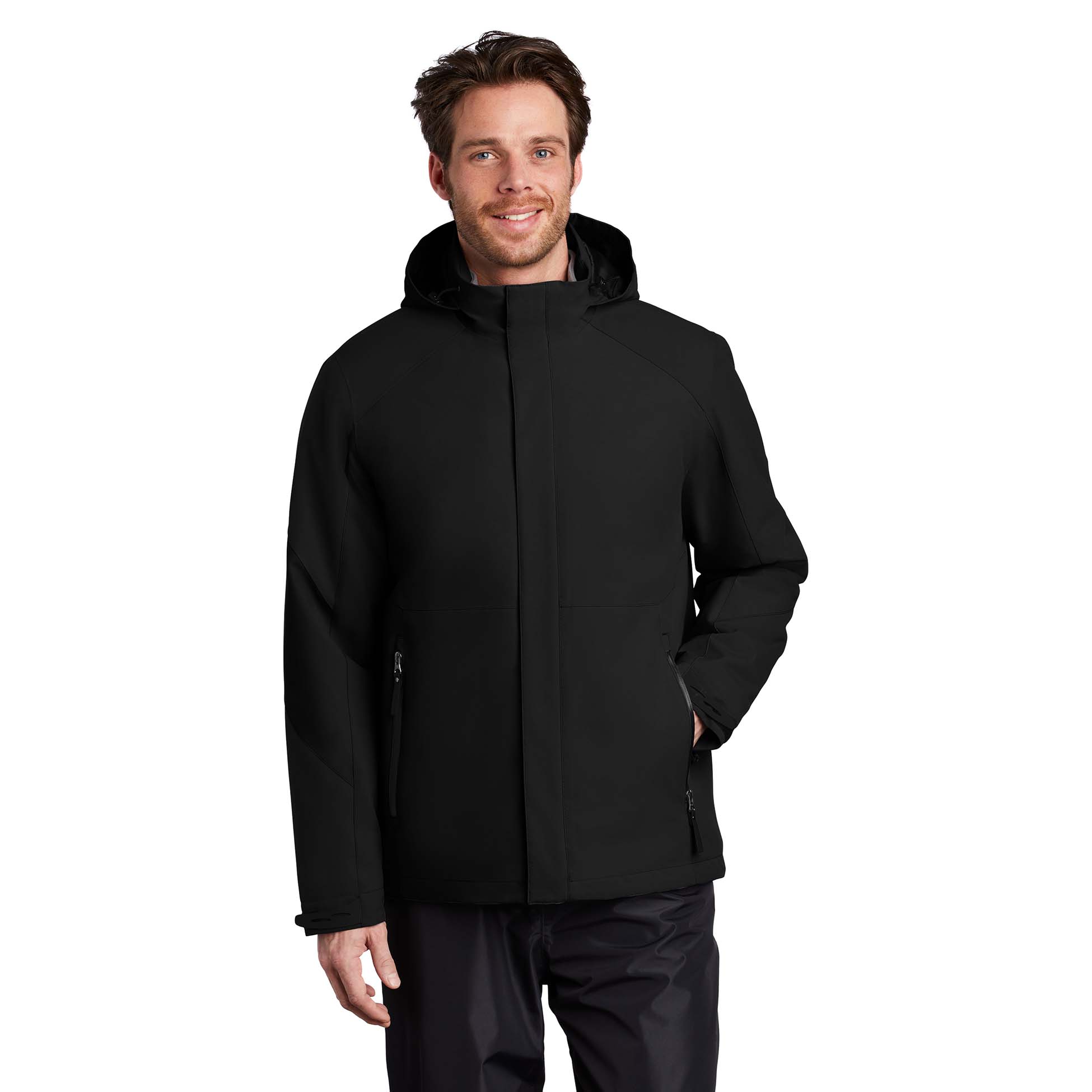 Port Authority J405 Insulated Waterproof Tech Jacket - Deep Black