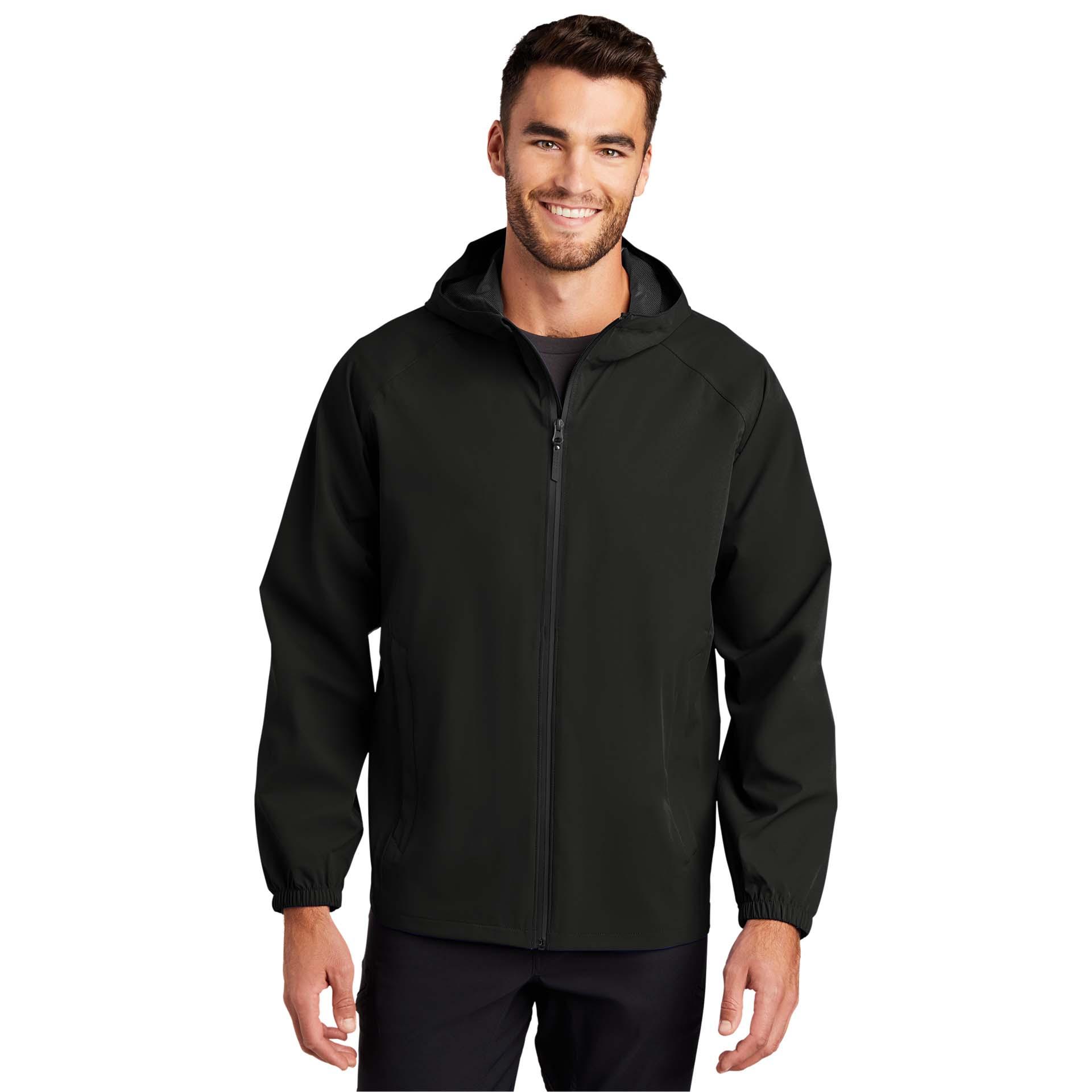 Port Authority J407 Essential Rain Jacket - Deep Black | Full Source