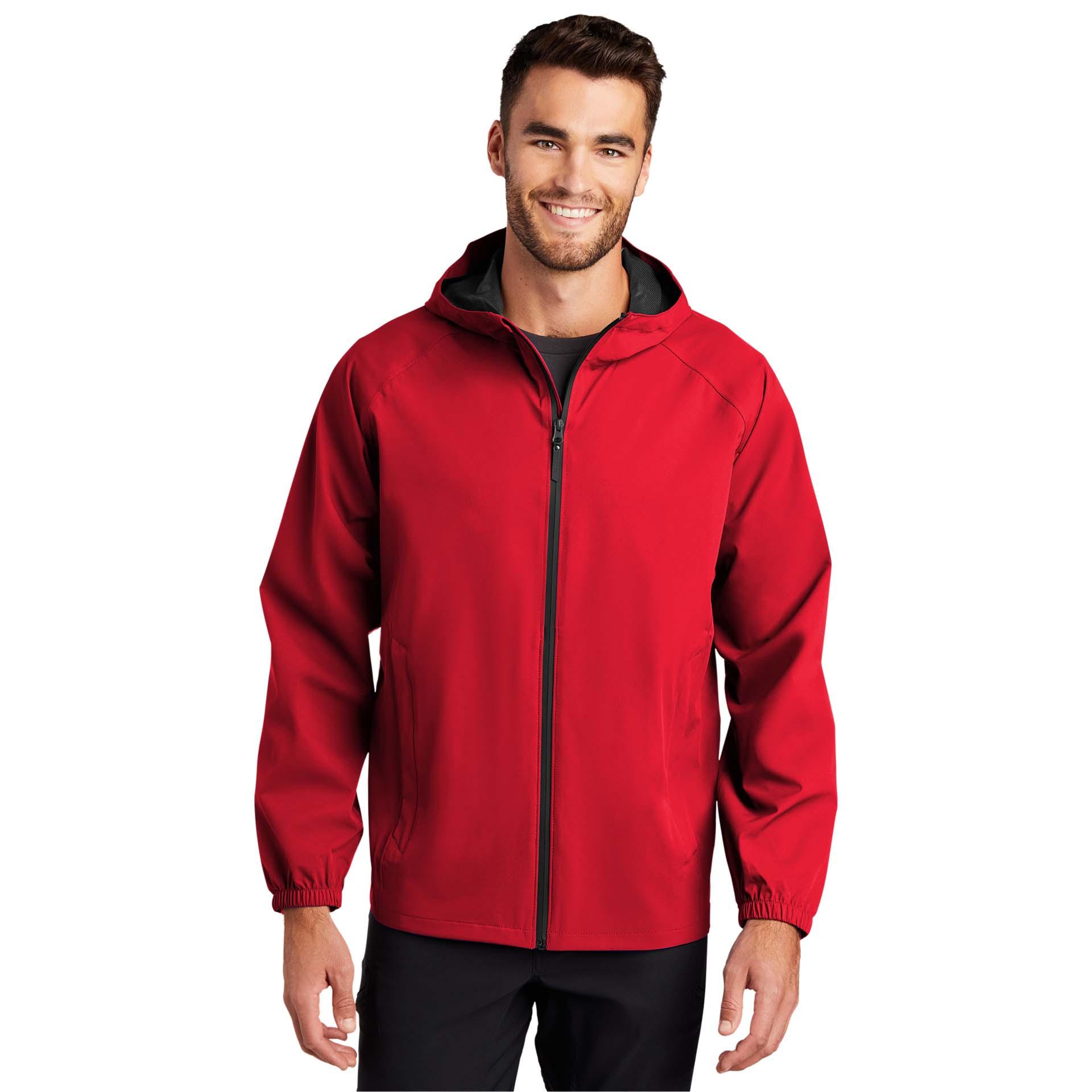Port Authority J407 Essential Rain Jacket - Deep Red | Full Source