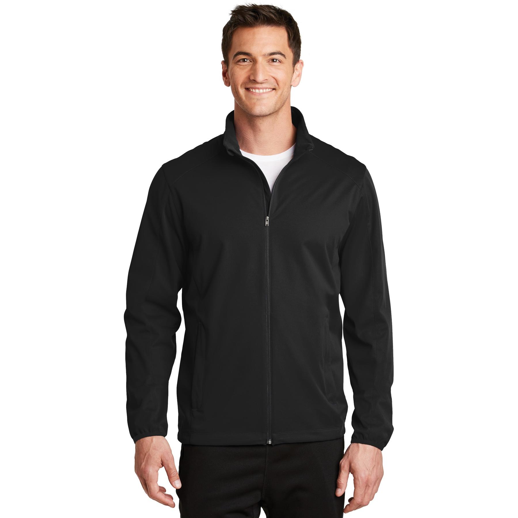 Port Authority J717 Active Soft Shell Jacket - Deep Black | Full