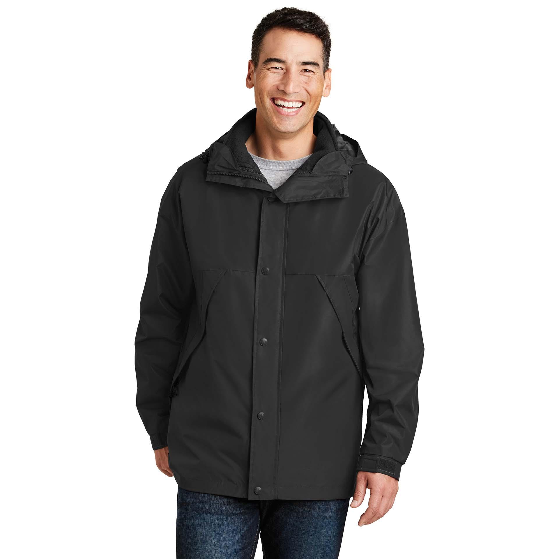 Port Authority J777 3-in-1 Jacket - Black/Black | Full Source