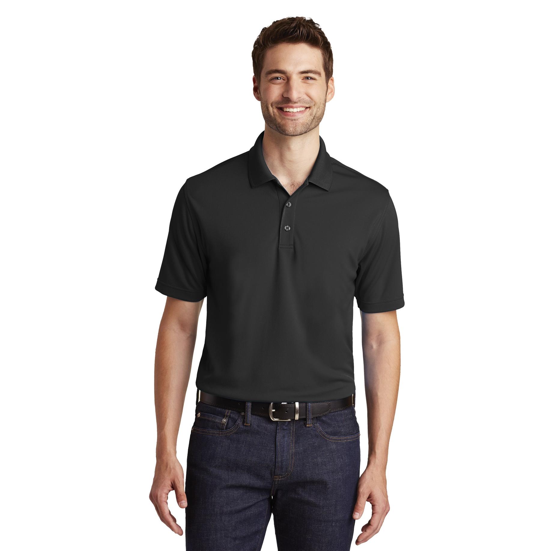 Port Authority K110 Dry Zone UV Micro-Mesh Polo - Deep Black Port Authority K110 Dry Zone UV Micro-Mesh Polo - Deep Black