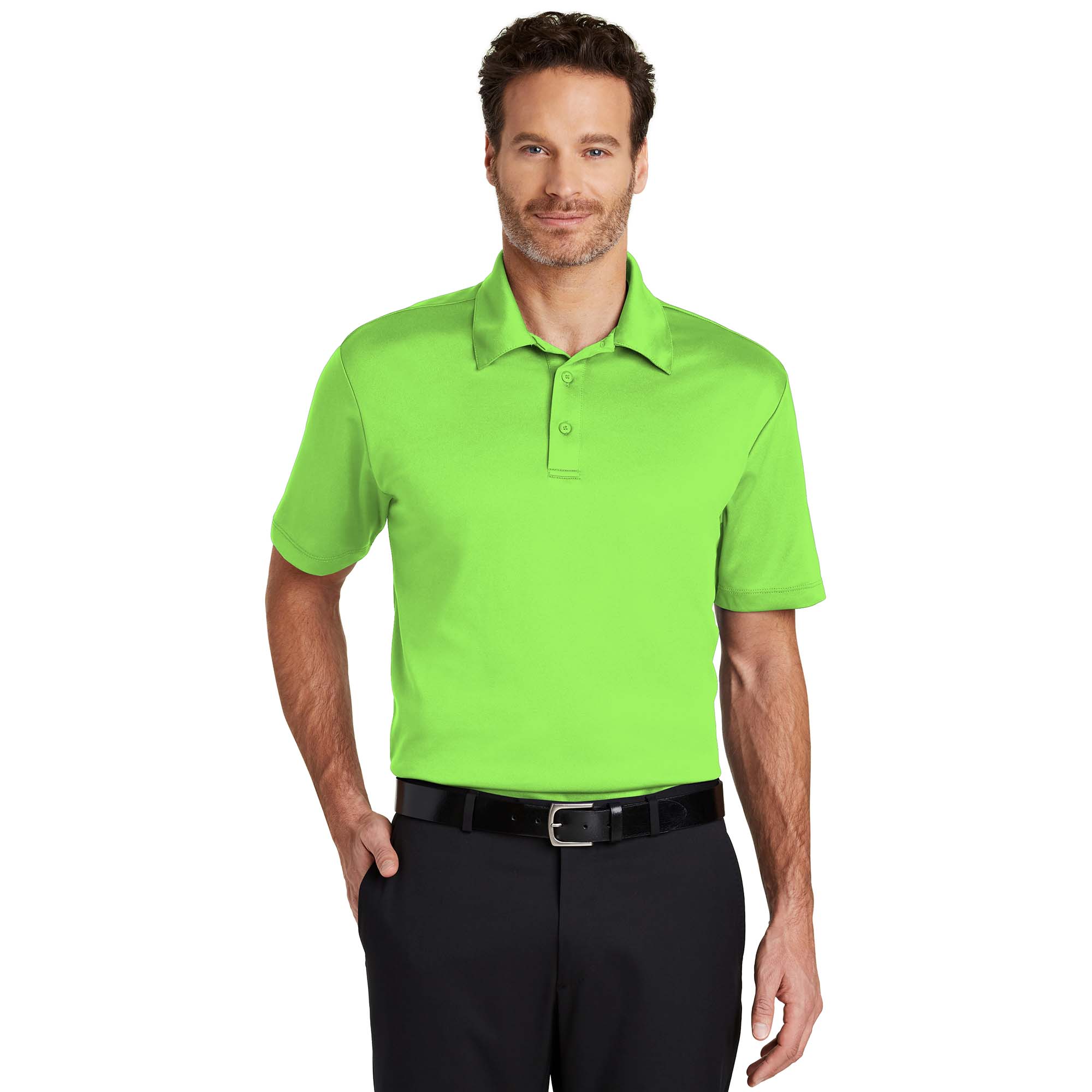 Neon green cheap polo shirt