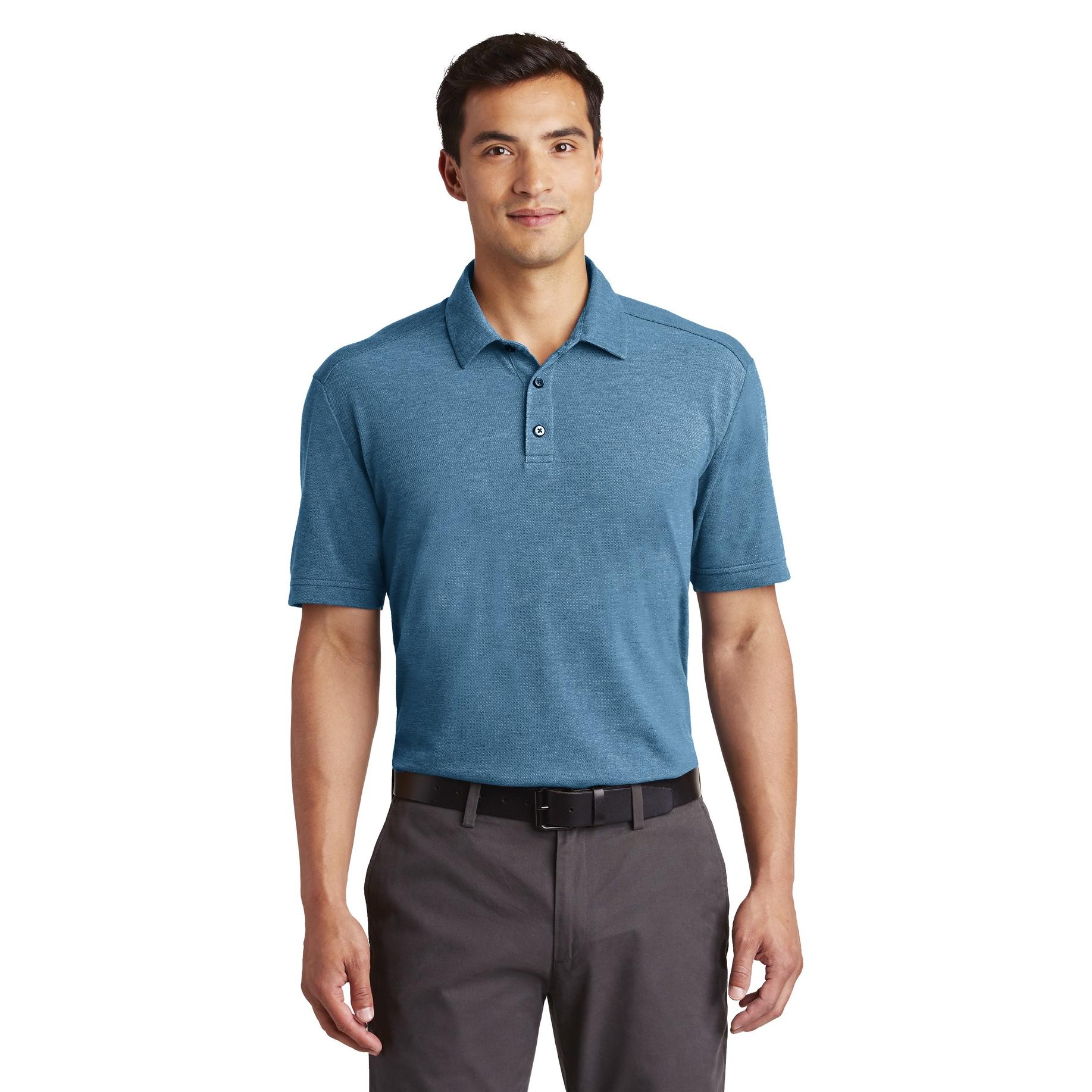 Port Authority K581 Coastal Cotton Blend Polo River Blue Navy