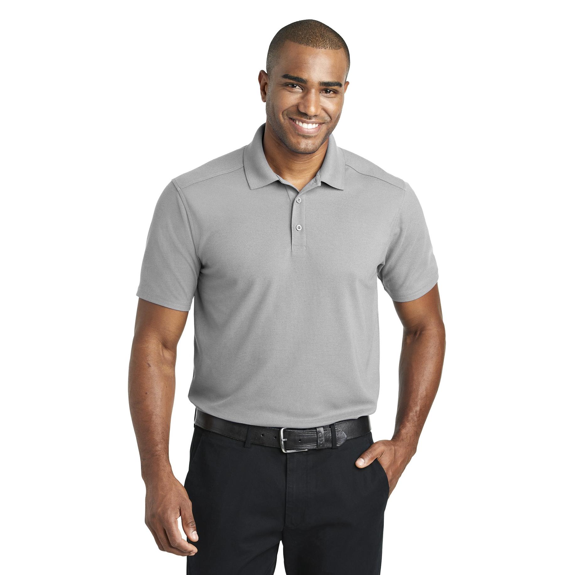 Port Authority K600 EZPerformance Pique Polo - Gusty Grey | Full Source