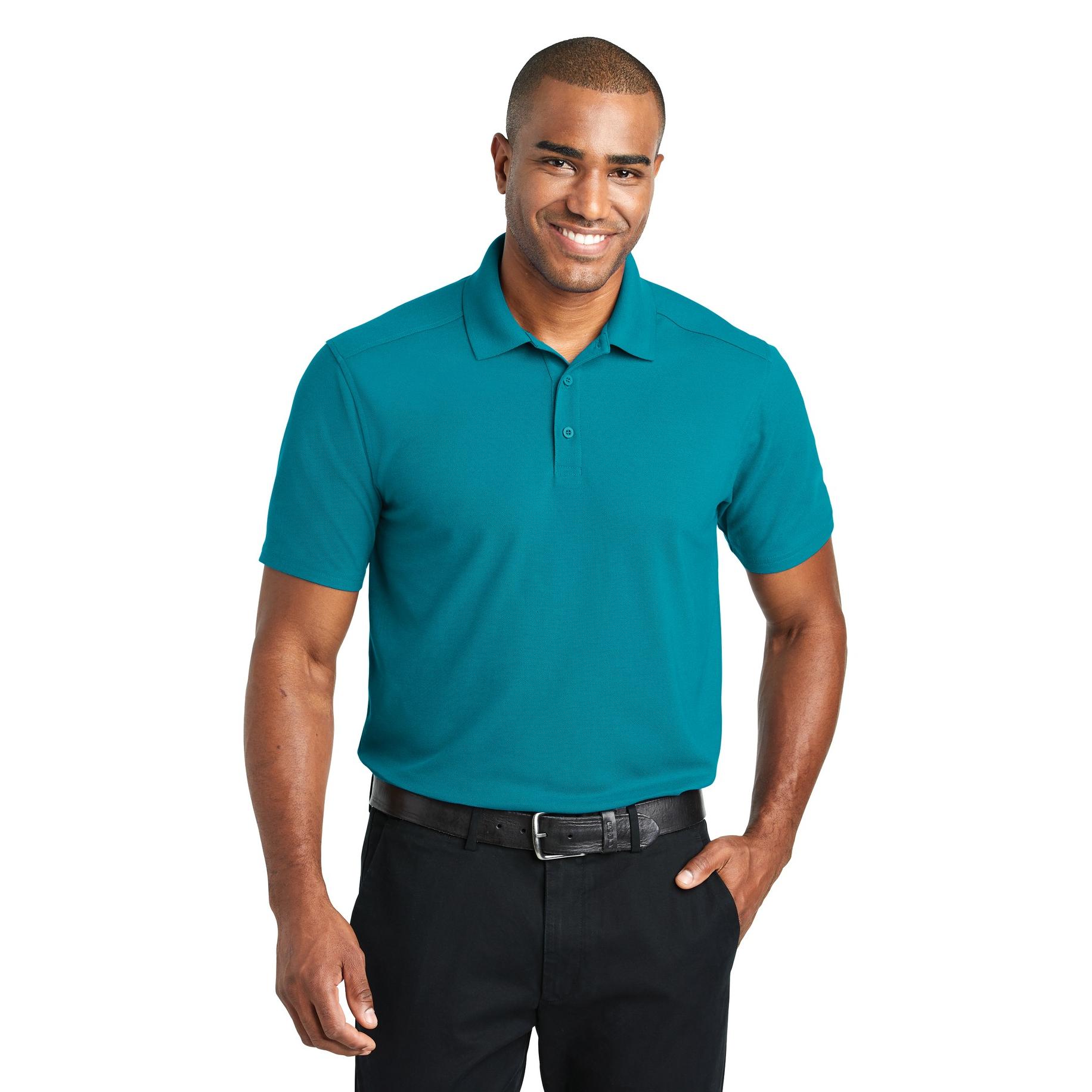 Port Authority K600 EZPerformance Pique Polo - Teal | Full Source