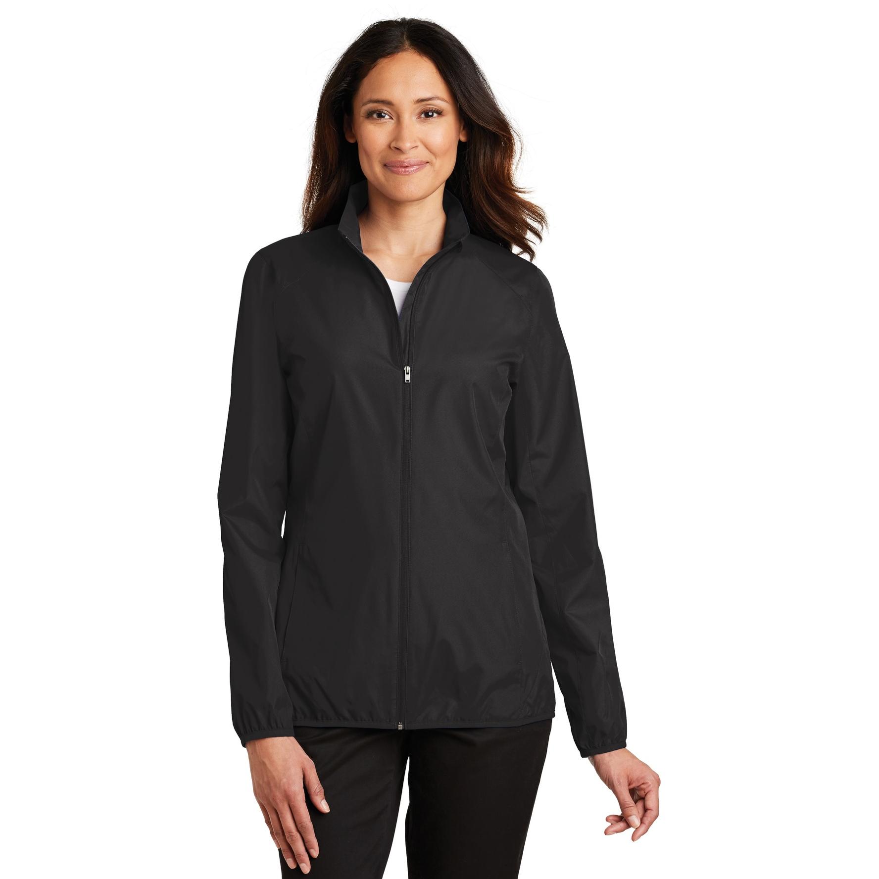 Port Authority L344 Ladies Zephyr Full-Zip Jacket - Black | Full Source