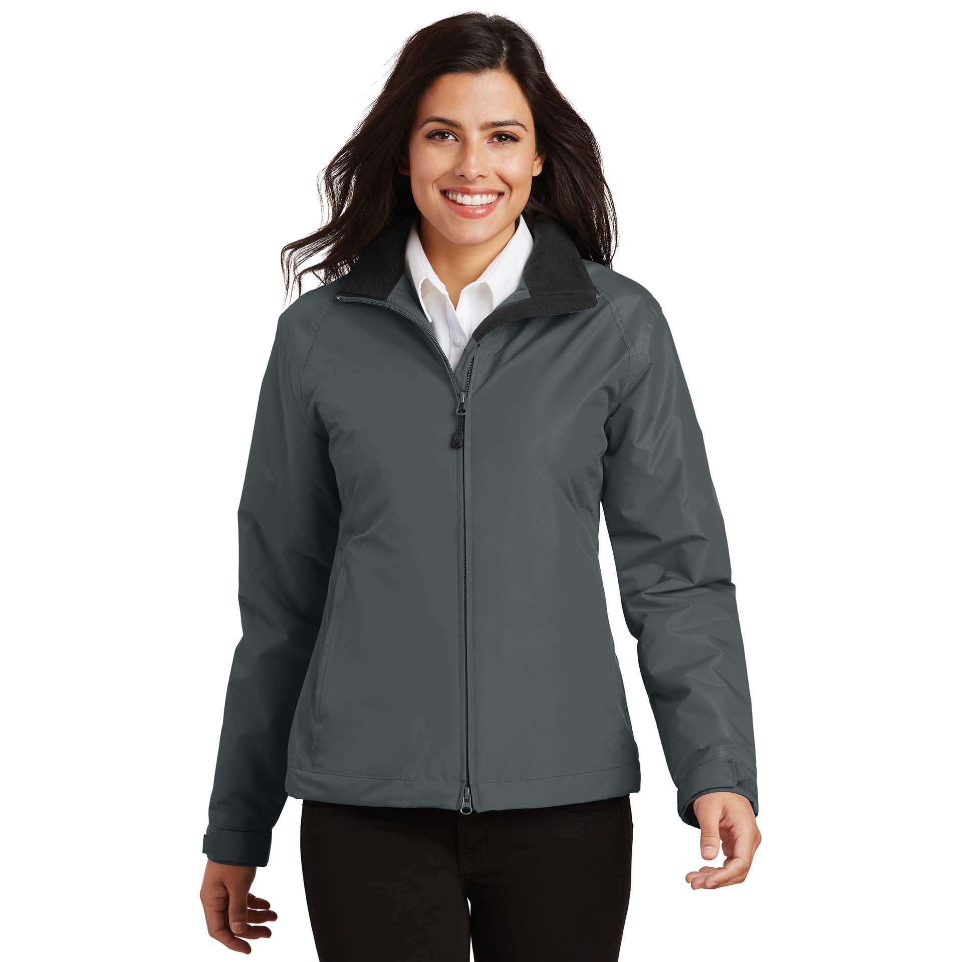 Port Authority L354 Ladies Challenger Jacket - Steel Grey/True Black ...