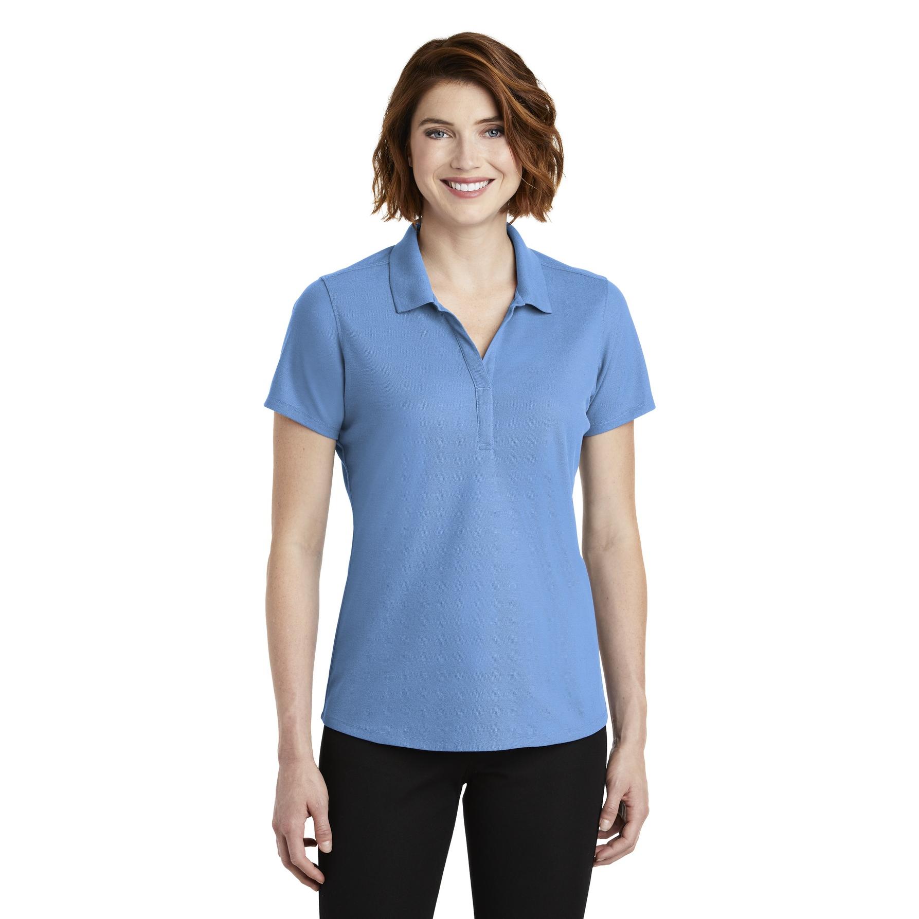 Port Authority LK600 Ladies EZPerformance Pique Polo - Carolina Blue