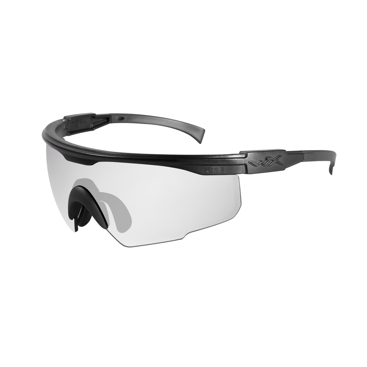 Wiley X Pt-1 Safety Glasses - Matte Black Frame - Clear Lens 