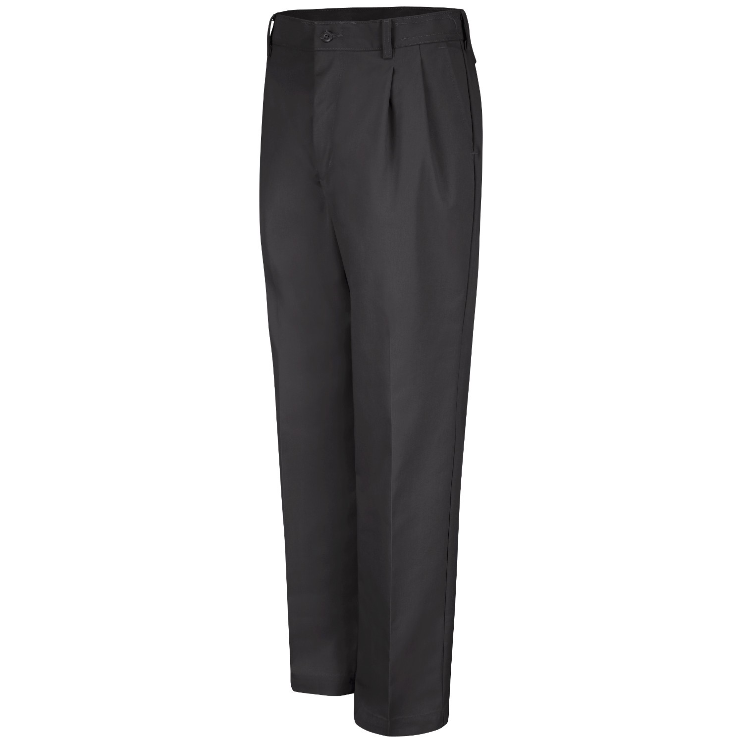 Red Kap PT32 Men's Pleated Work Pants - Black | Full Source