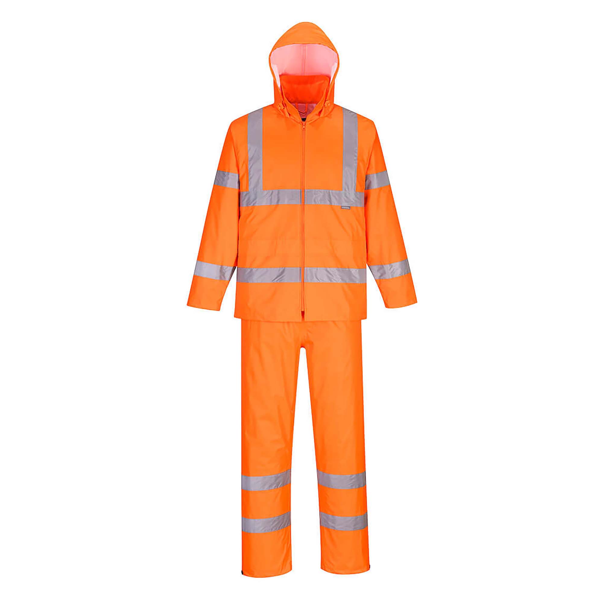 Portwest H448 Hi-Vis Packaway Rainsuit - Orange | Full Source
