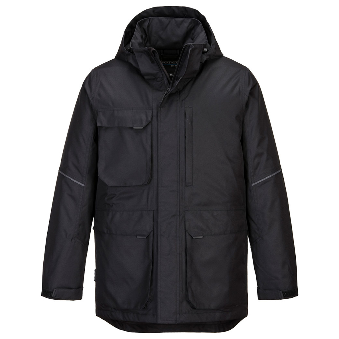 Portwest KX360 KX3 Parka Jacket - Black | Full Source