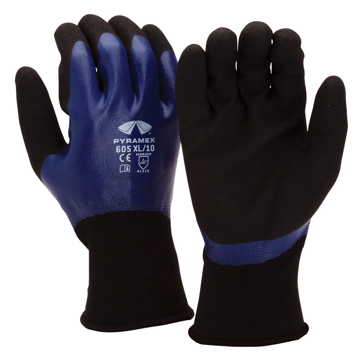 Pyramex GL605 Sandy Nitrile Dipped Gloves | Full Source