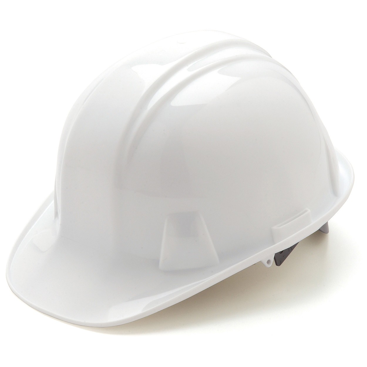 PYRAMEX FULL BRIM SAFETY HARD HAT WHITE W/ 4 POINT RATCHET CONSTRUCTION 12 HATS 