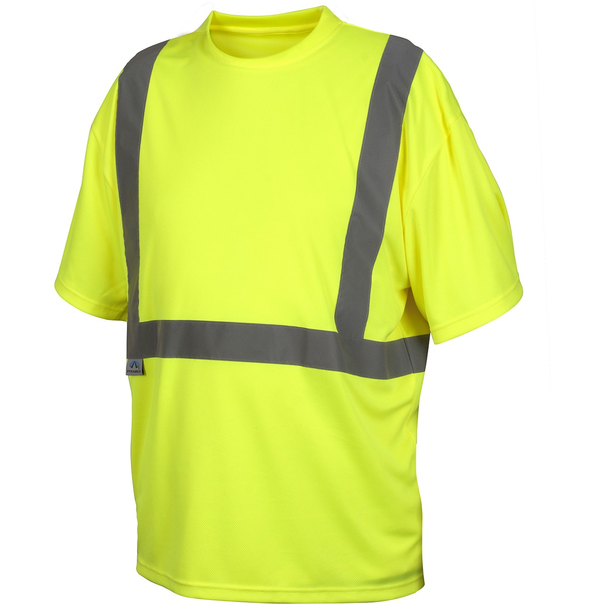 Yellow/Lime Pyramex Class 2 Reflective Safety Shirt with Pocket 