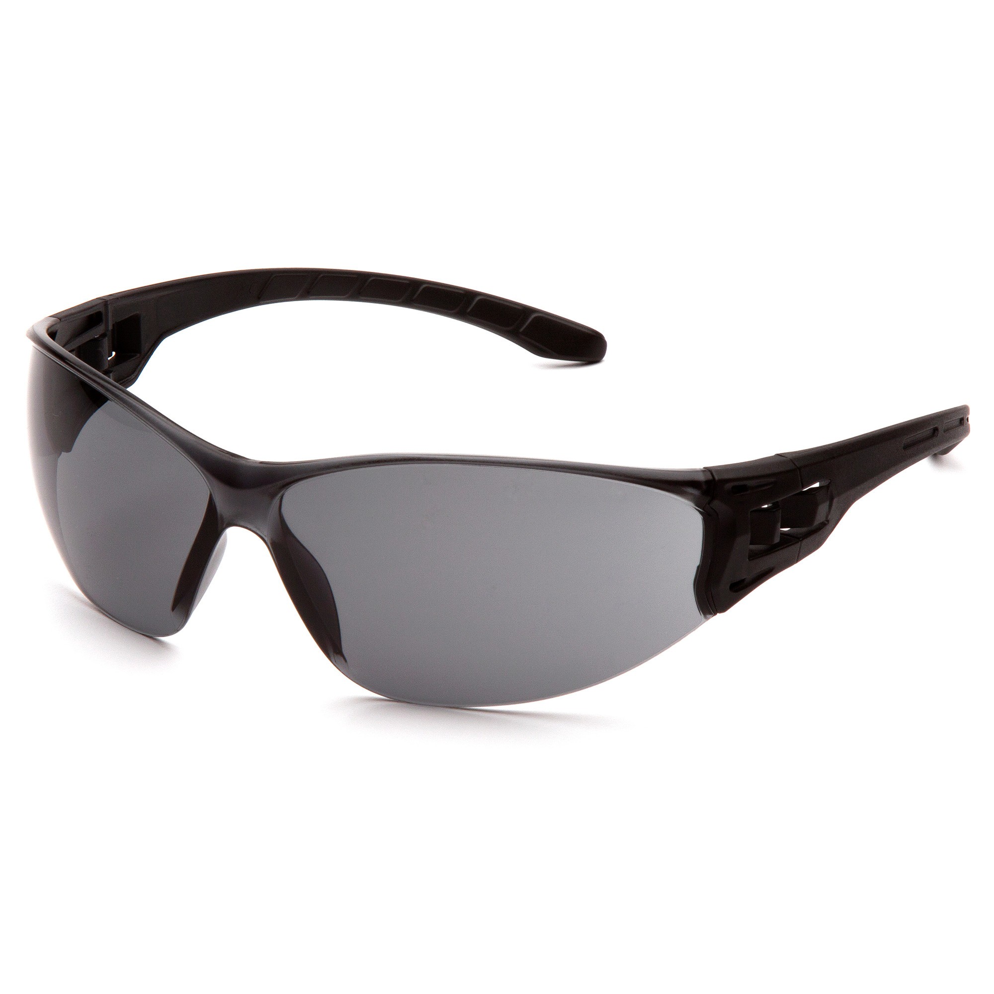 Crossfire 1241W ES5W Safety Glasses - Black Frame - Smoke Lens