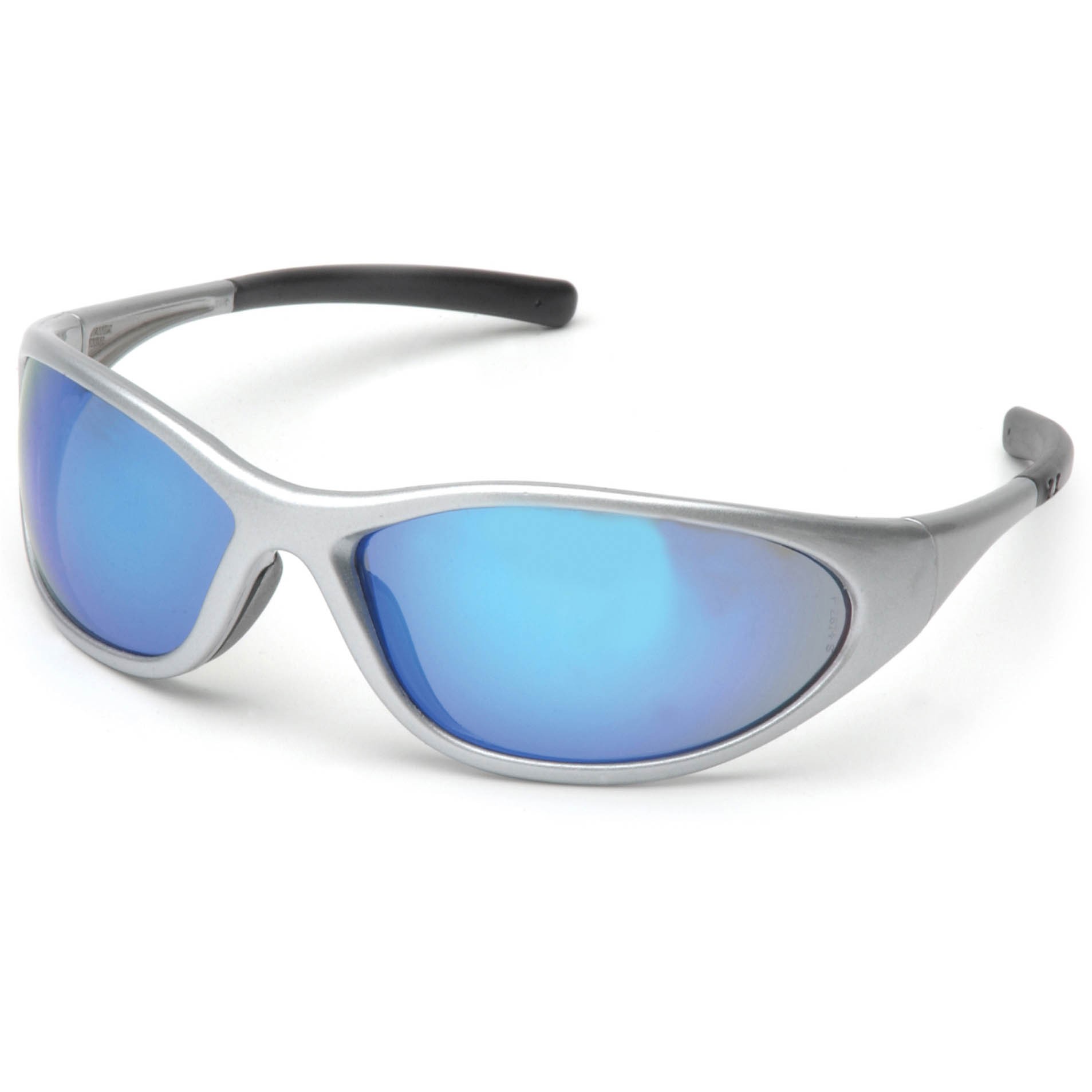 Pyramex Safety Glasses Zone II - Ice Blue Mirror Lens Silver Frame