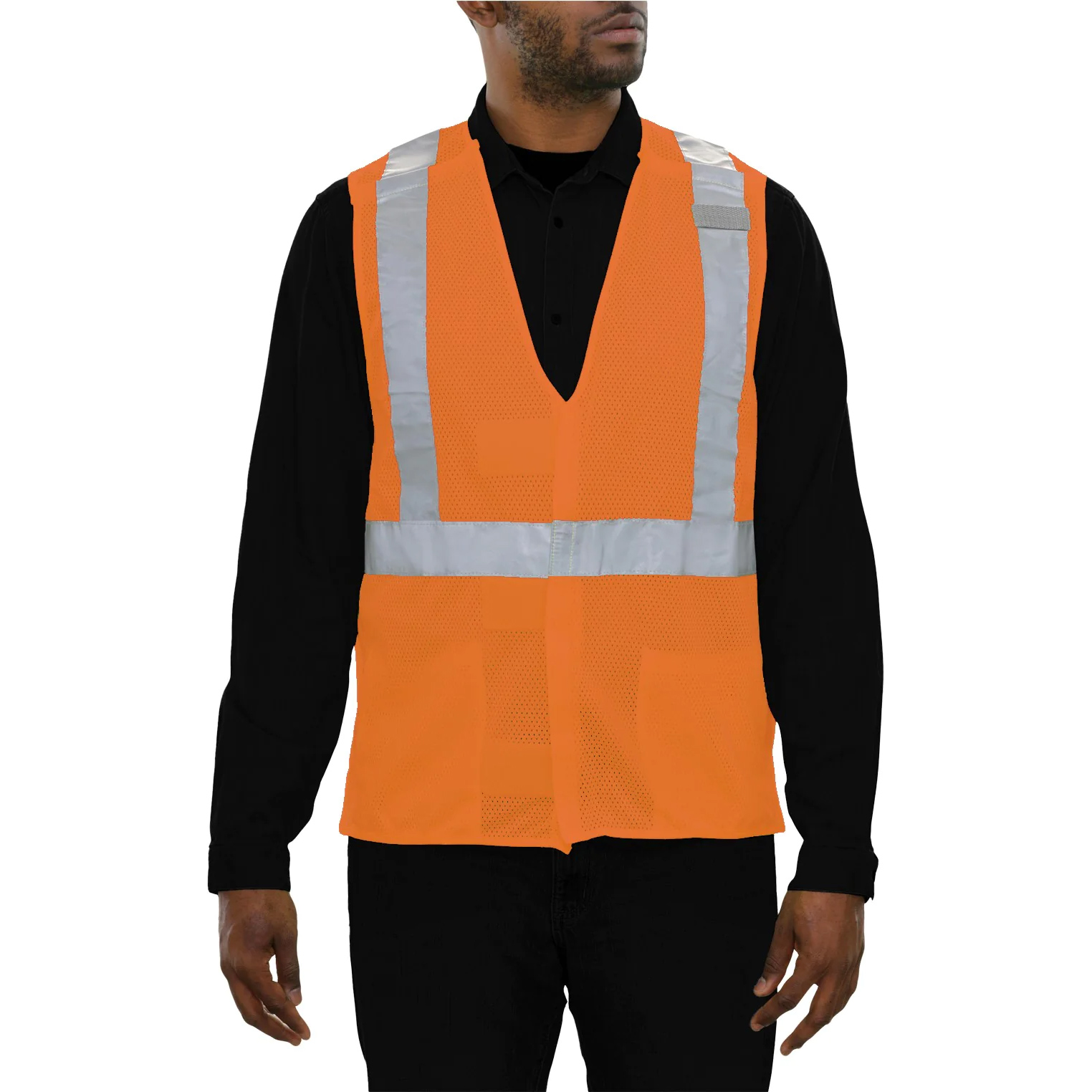 Reflective Apparel Type R Class 2 Breakaway X-Back Safety Vest - Orange - Large - 502SX-OR
