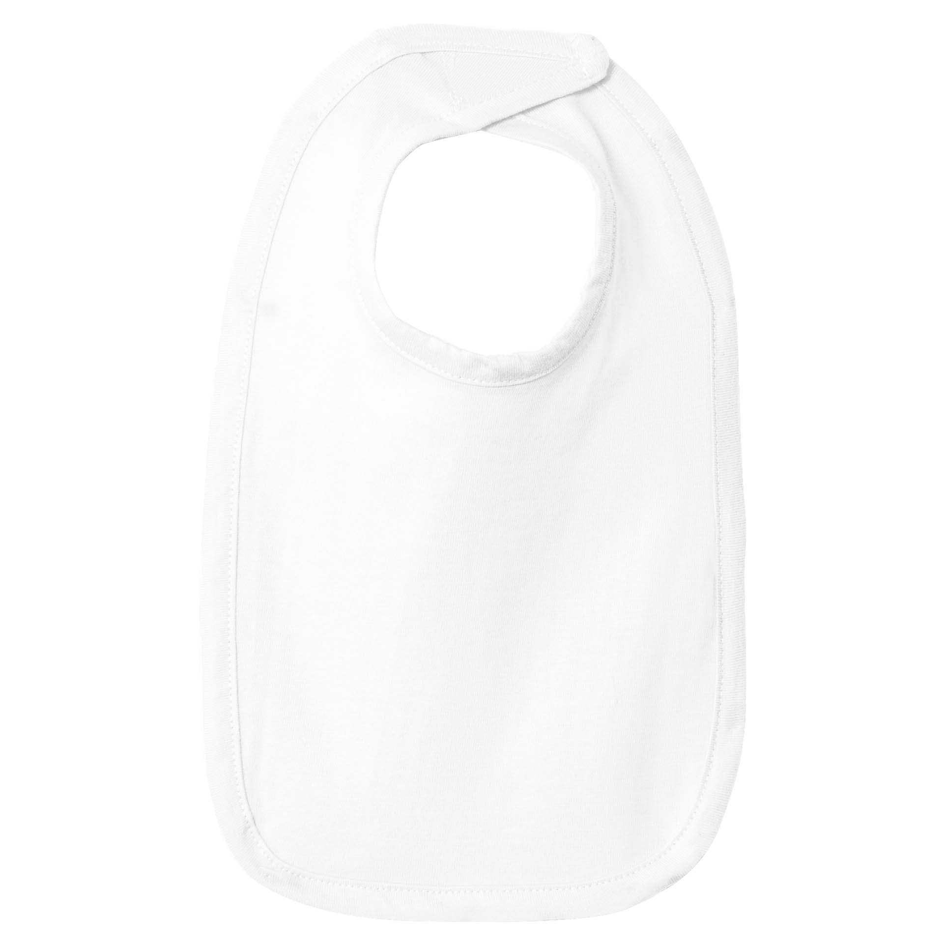 Rabbit Skins RS1005 Infant Premium Jersey Bib - White | Full Source